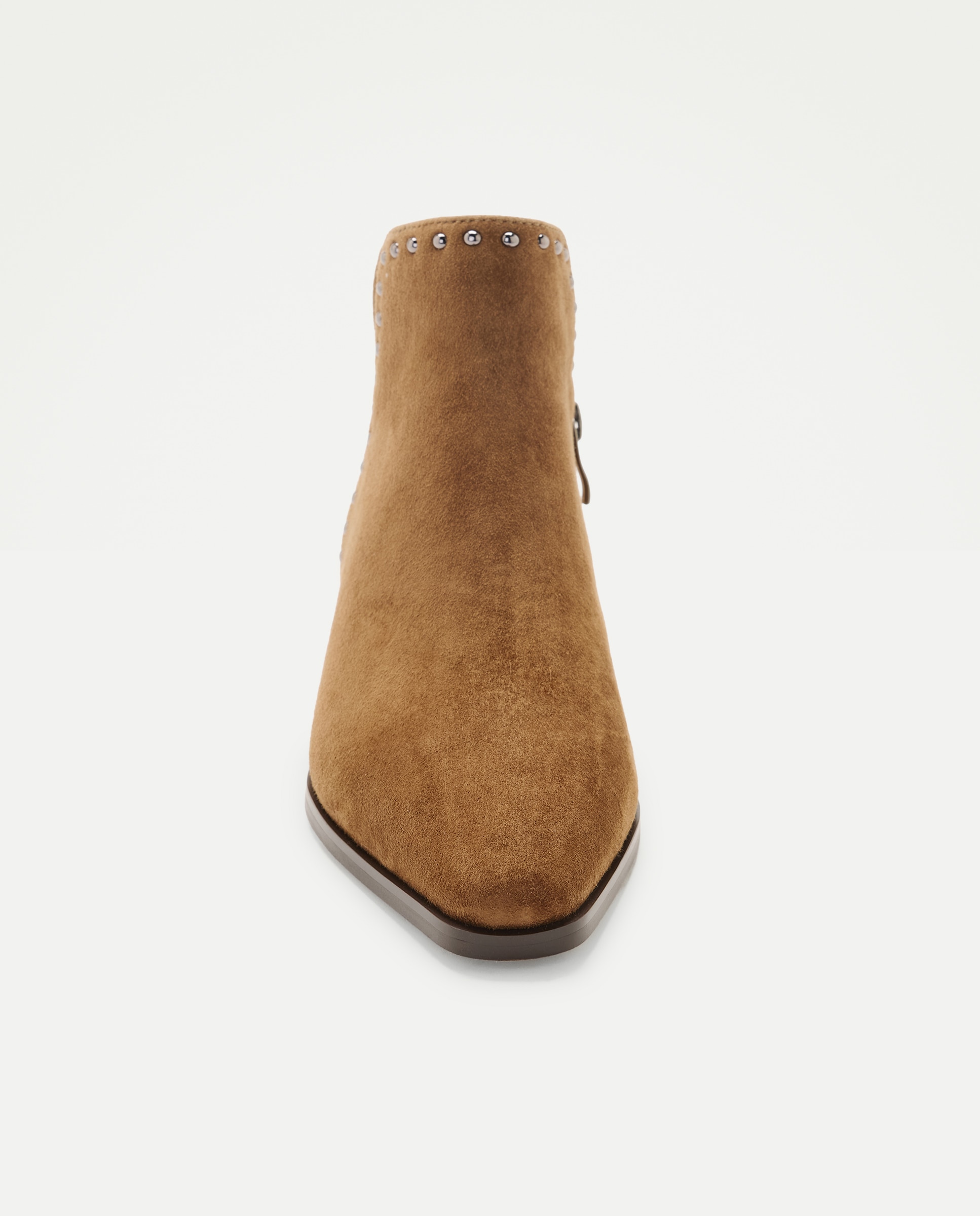 Botins de Salto Abertos com Tachas 740 Tabaco-4