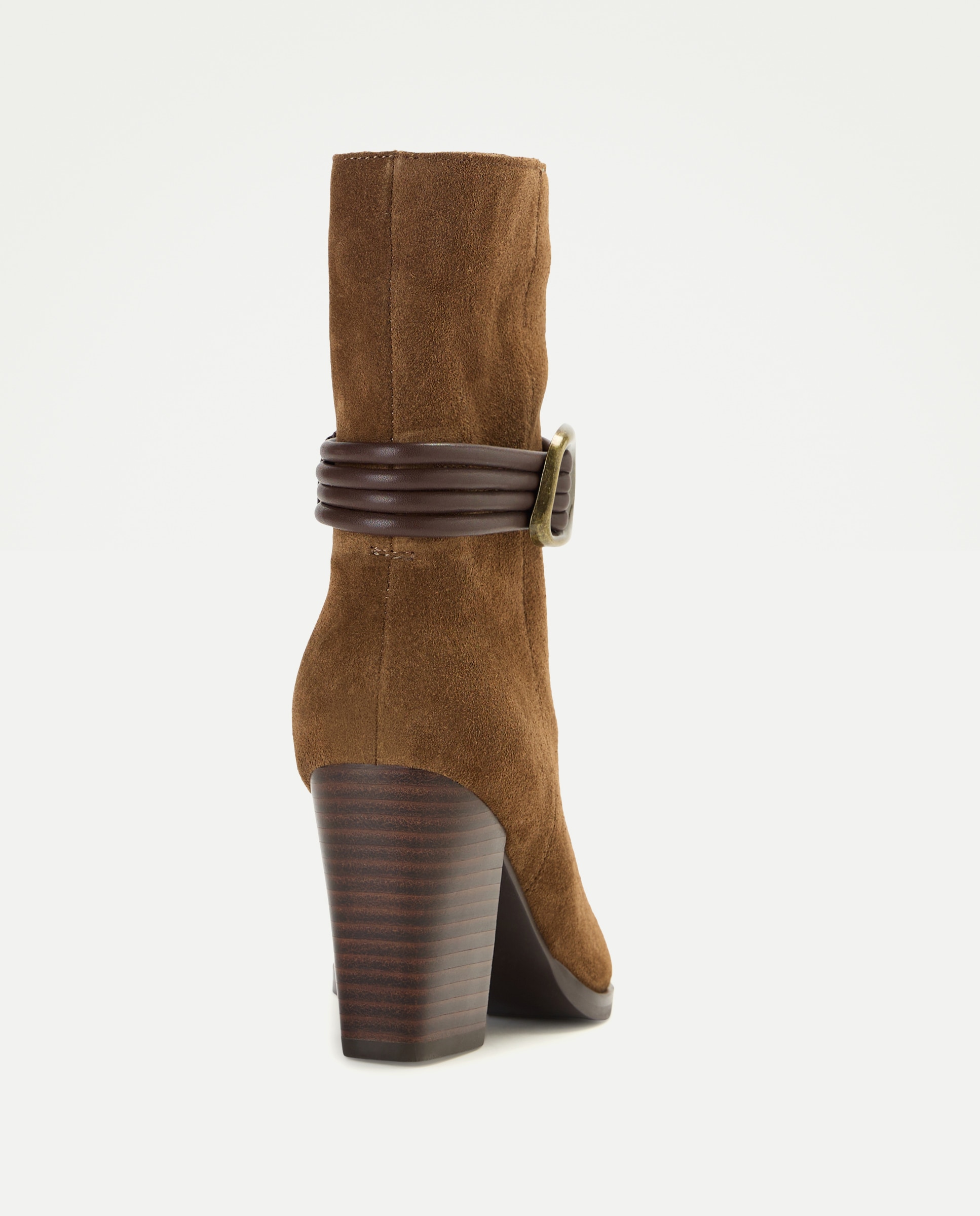 Botas de Salto Tipo Cowboy com Adorno 740 Tabaco-3