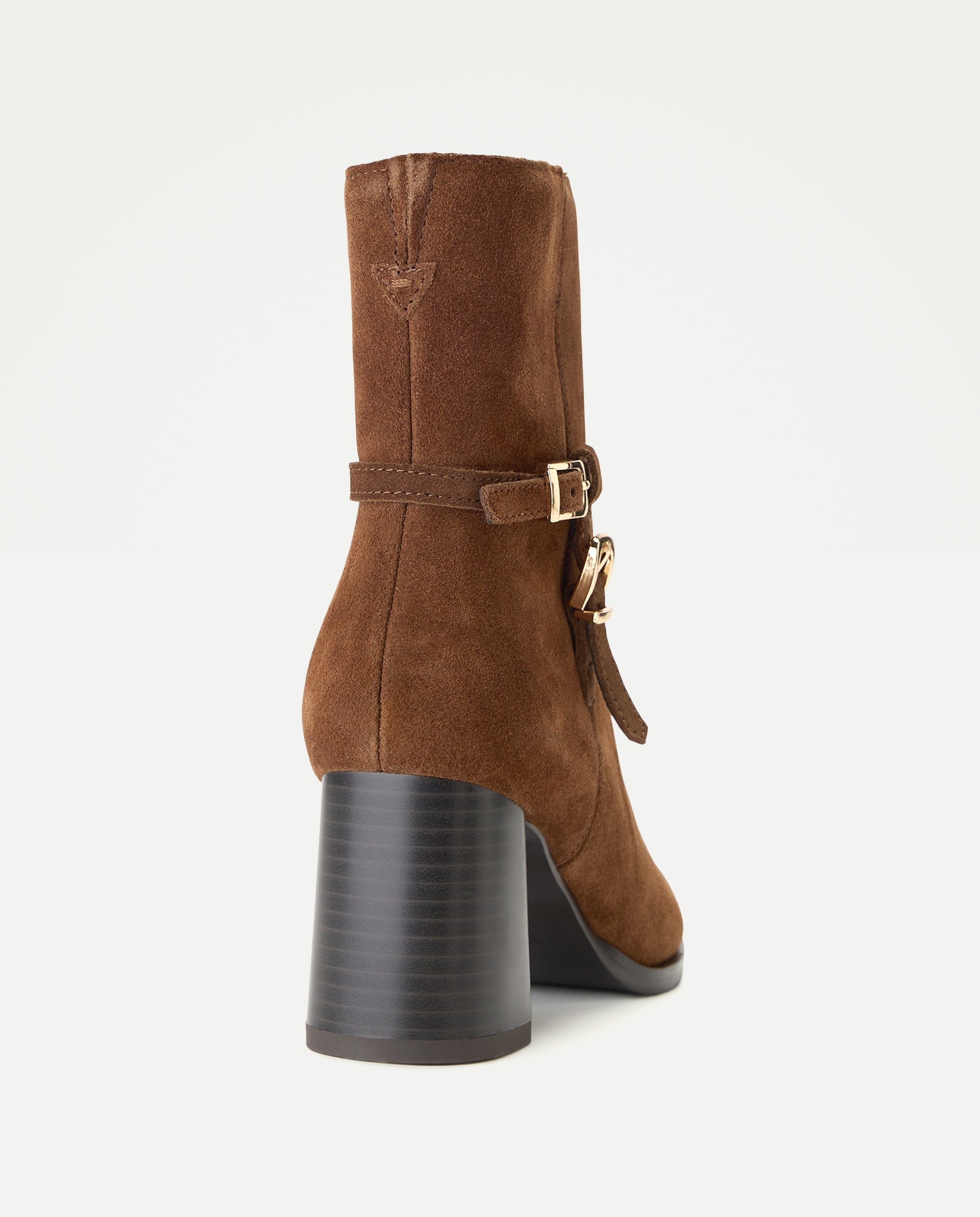 Botins de Salto com Fivela 730 Camel-3