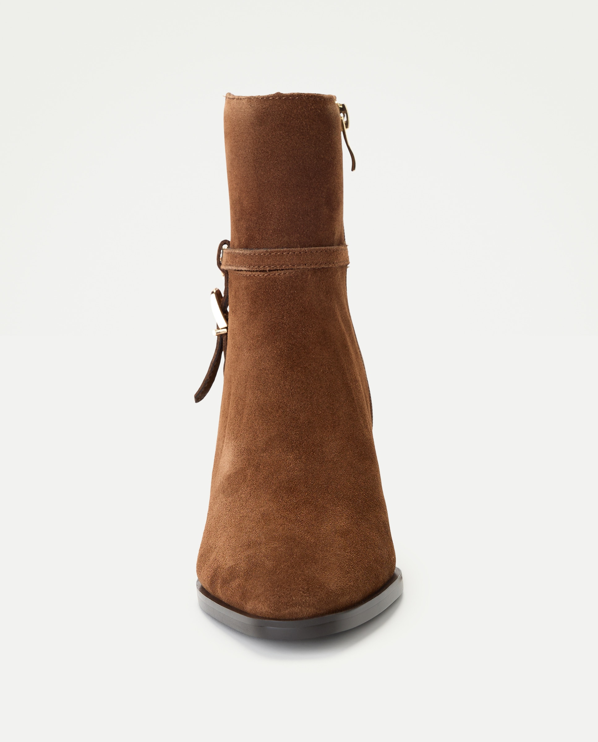 Botins de Salto com Fivela 730 Camel-4
