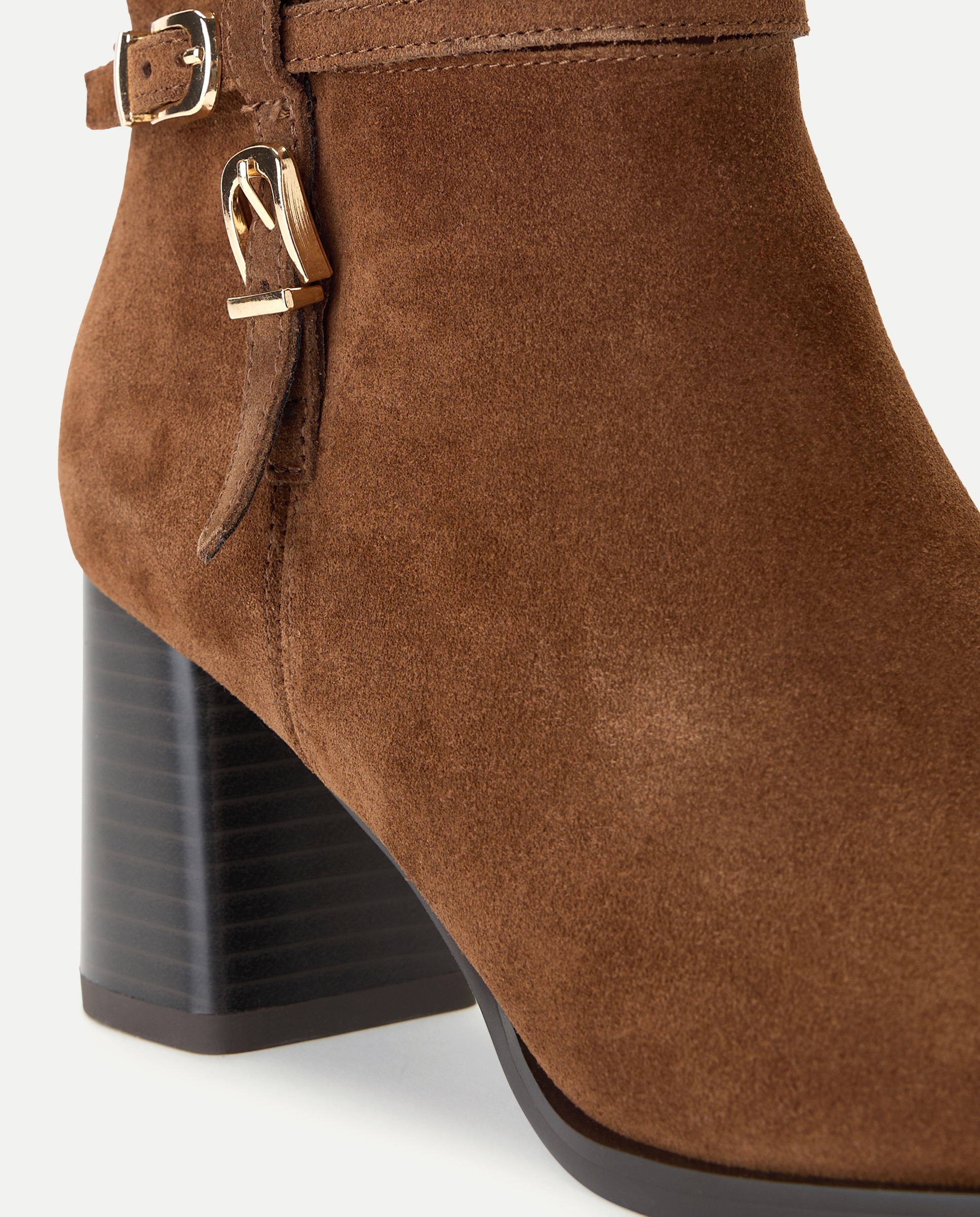 Botins de Salto com Fivela 730 Camel-5