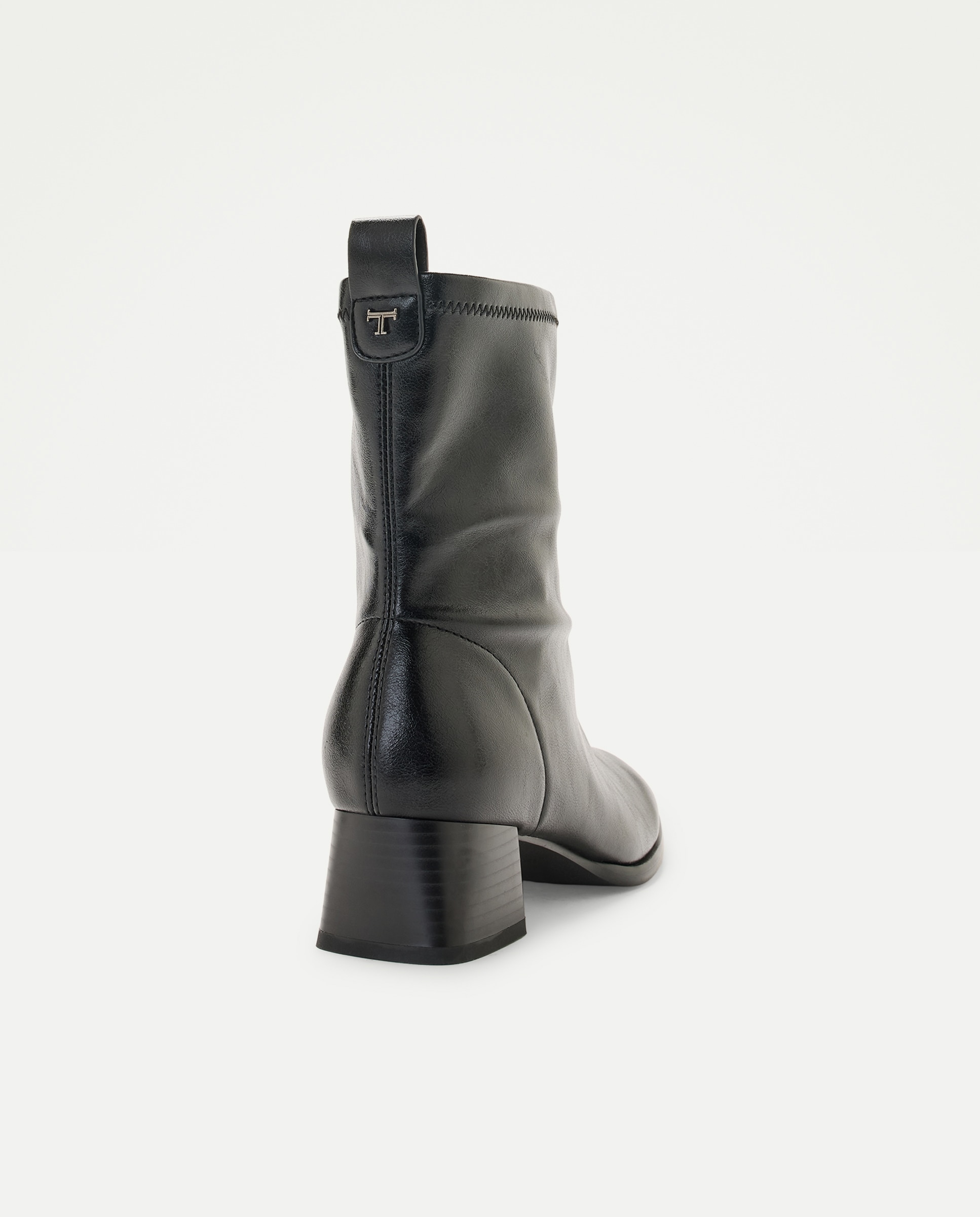 Botins Elásticos com Salto Médio 800 Preto-3