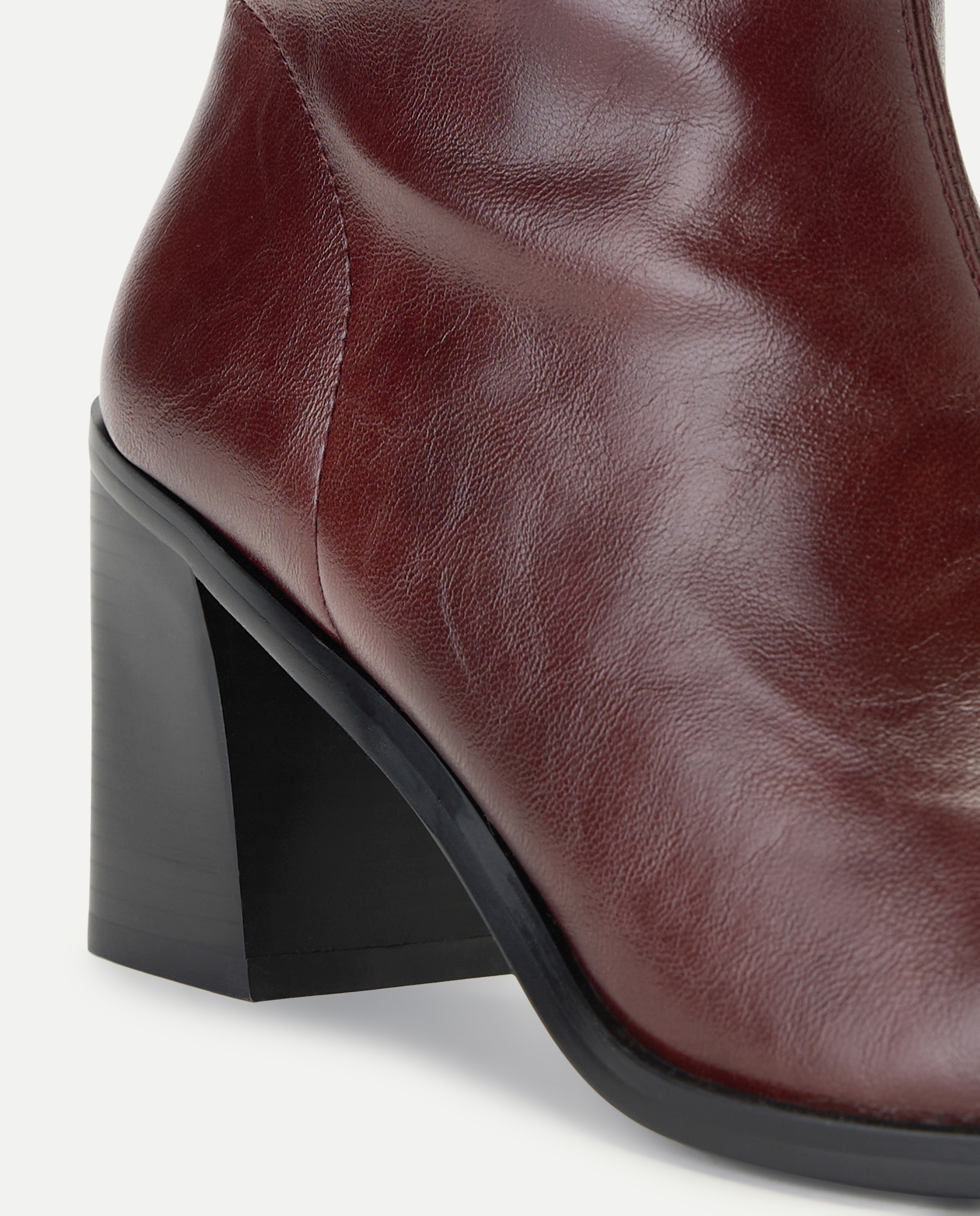 Botins Elásticos de Salto Tipo Cowboy Essential Bordeaux-5