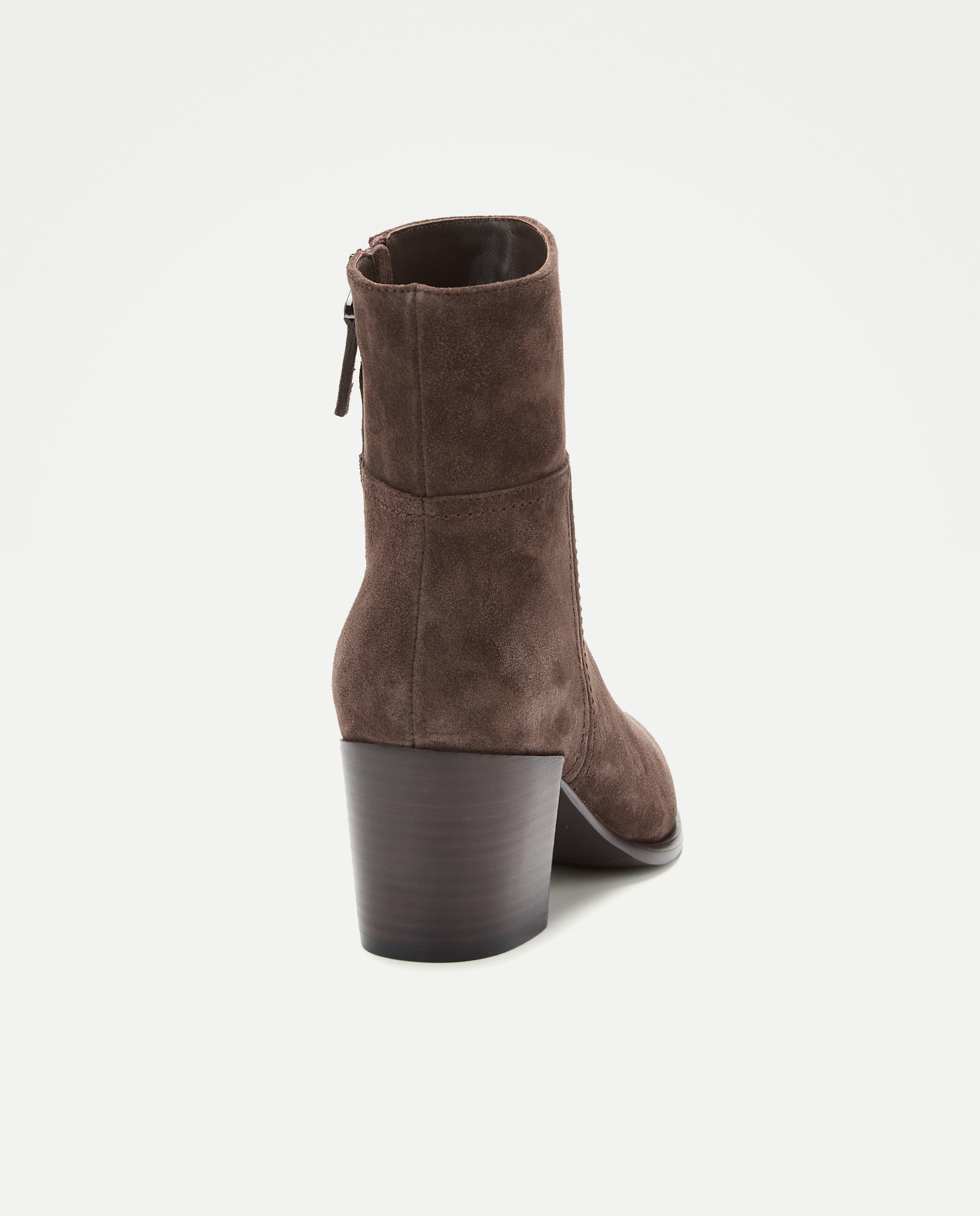 Botins Essencial em Croute com Salto Castanho-3