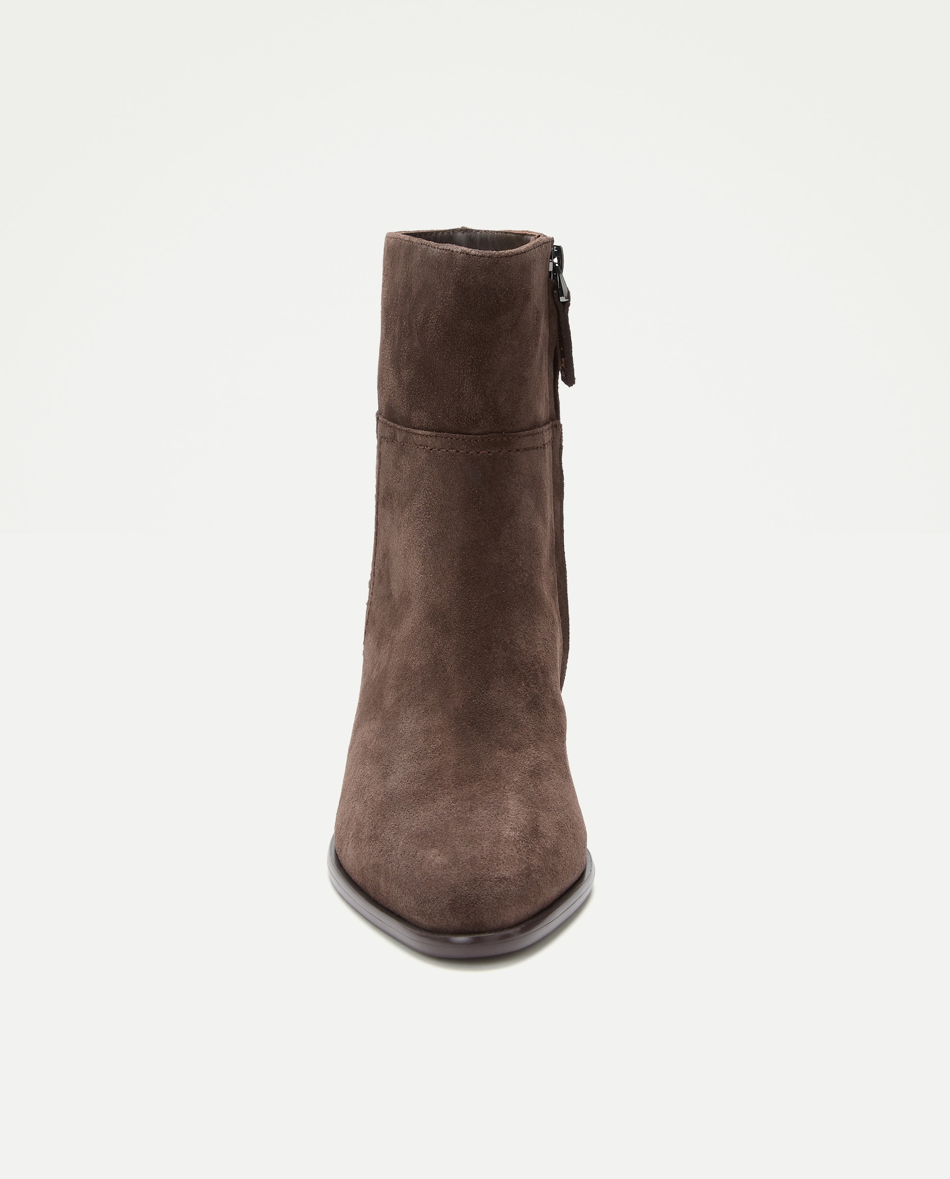 Botins Essencial em Croute com Salto Castanho-4