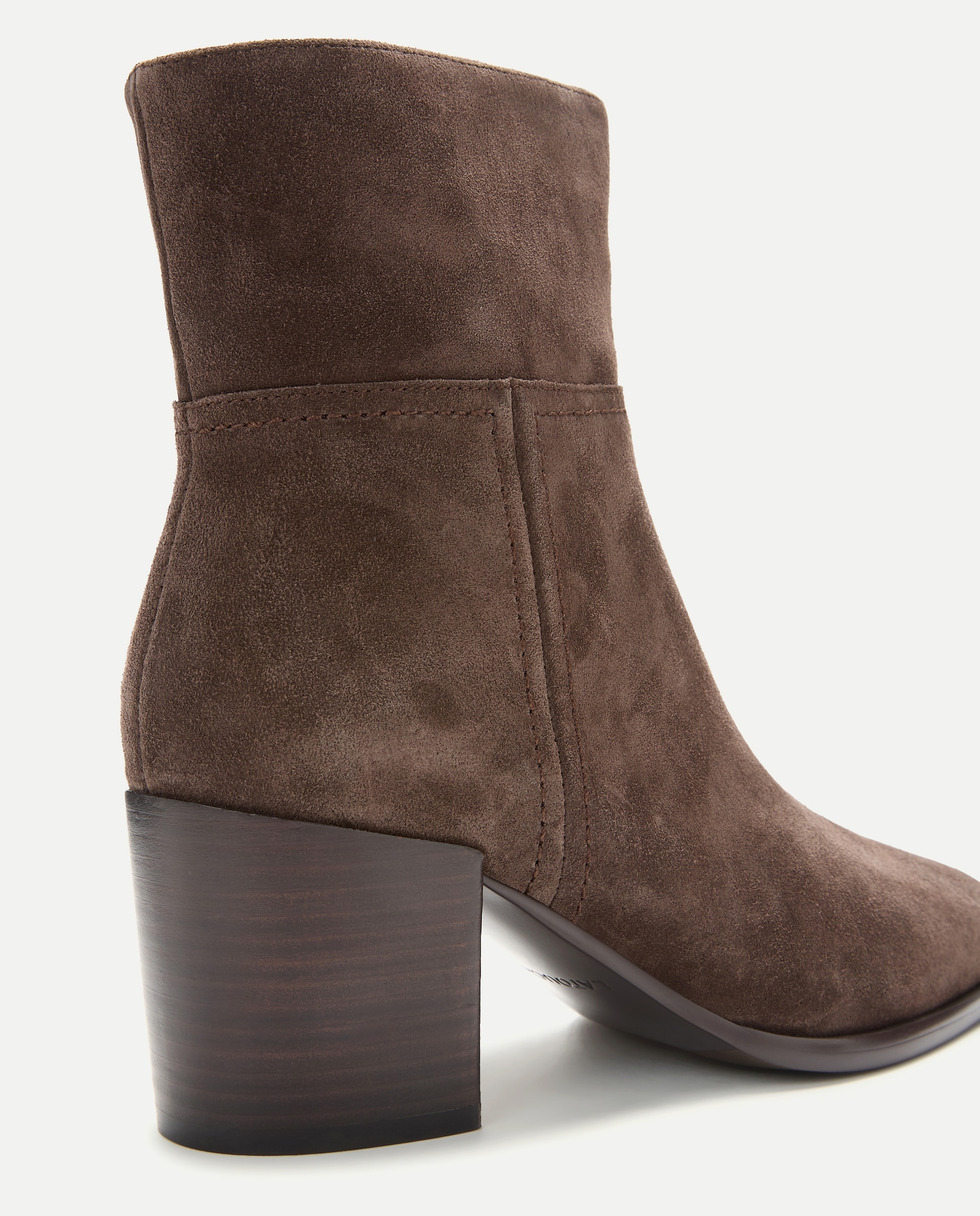 Botins Essencial em Croute com Salto Castanho-5
