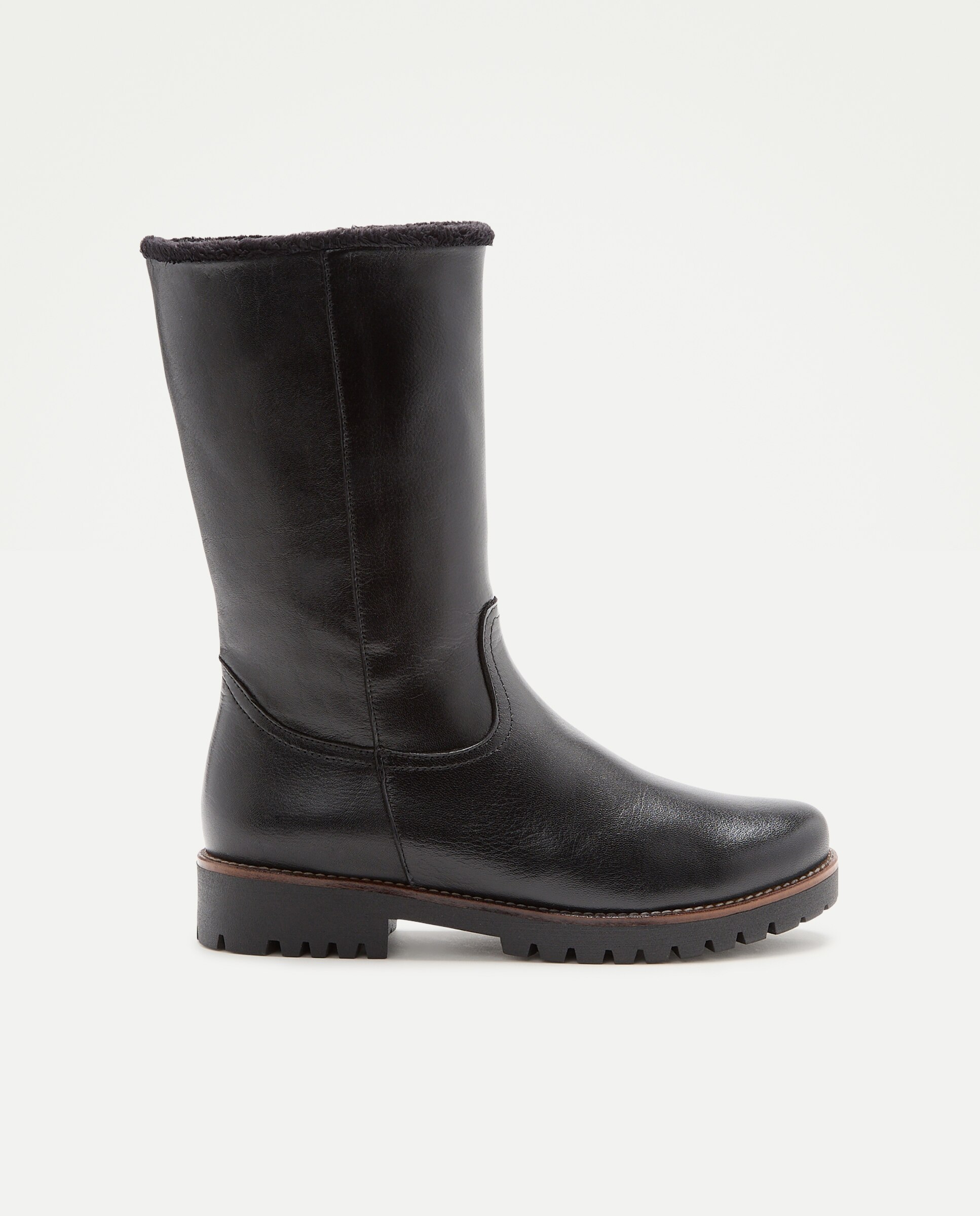 Imagem 0 de Botins de Salto com Pelo