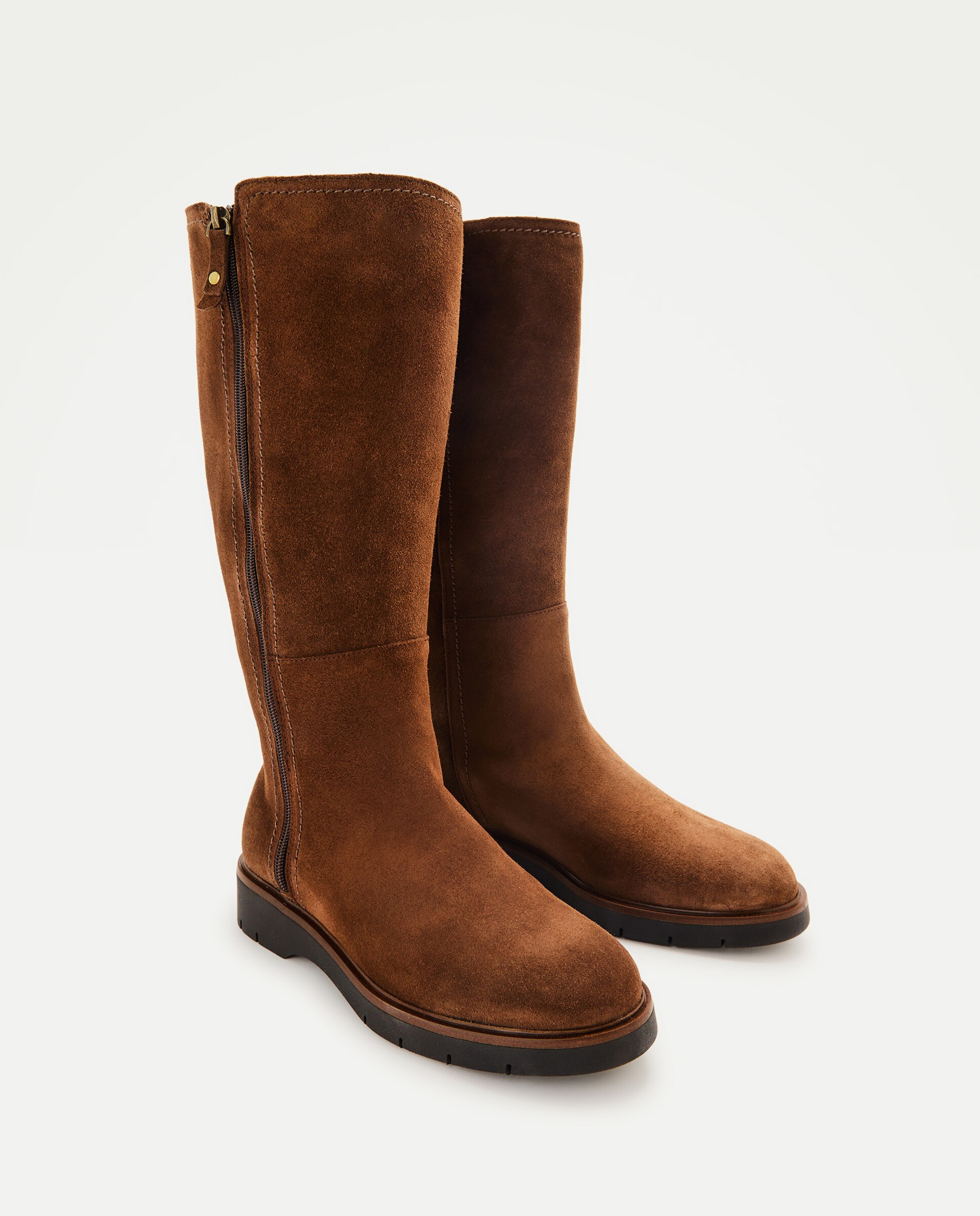 Bota de mujer plana con cremallera - LT Comfort - 740 Tabaco 740 Tabaco-2