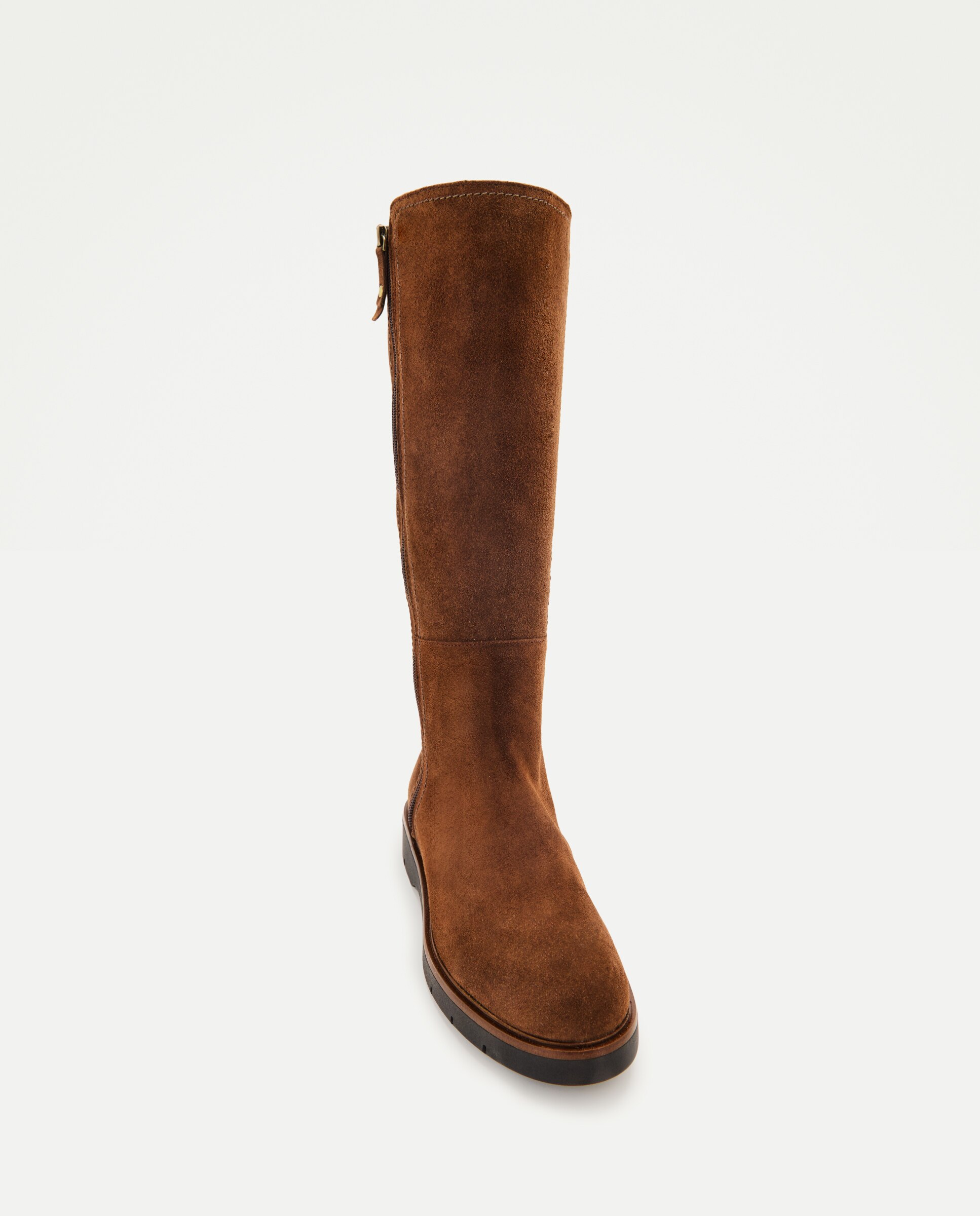 Bota de mujer plana con cremallera - LT Comfort - 740 Tabaco 740 Tabaco-4