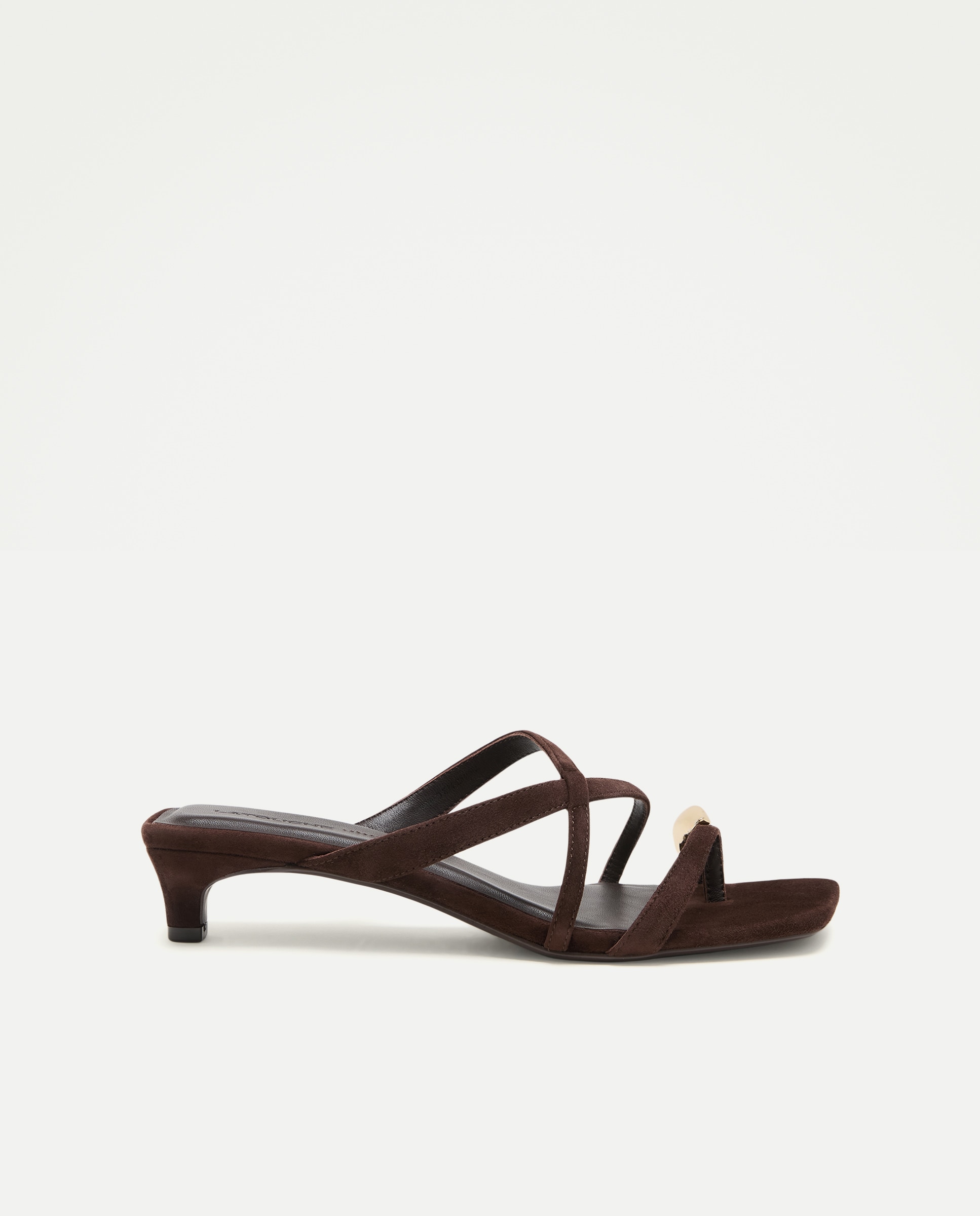 Sandalias de mujer con tacón - Latouche - Marrón Marrón-1