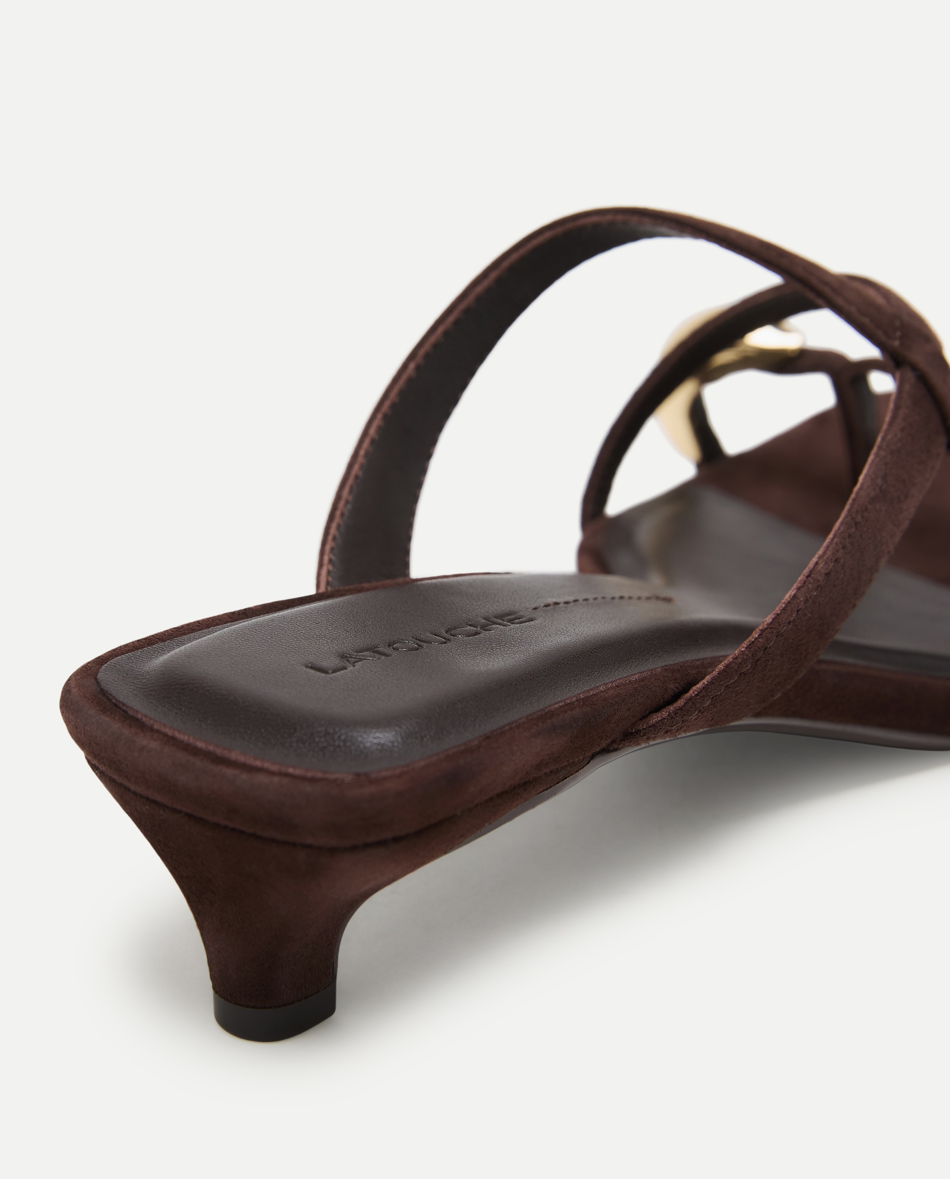 Sandalias de mujer con tacón - Latouche - Marrón Marrón-5