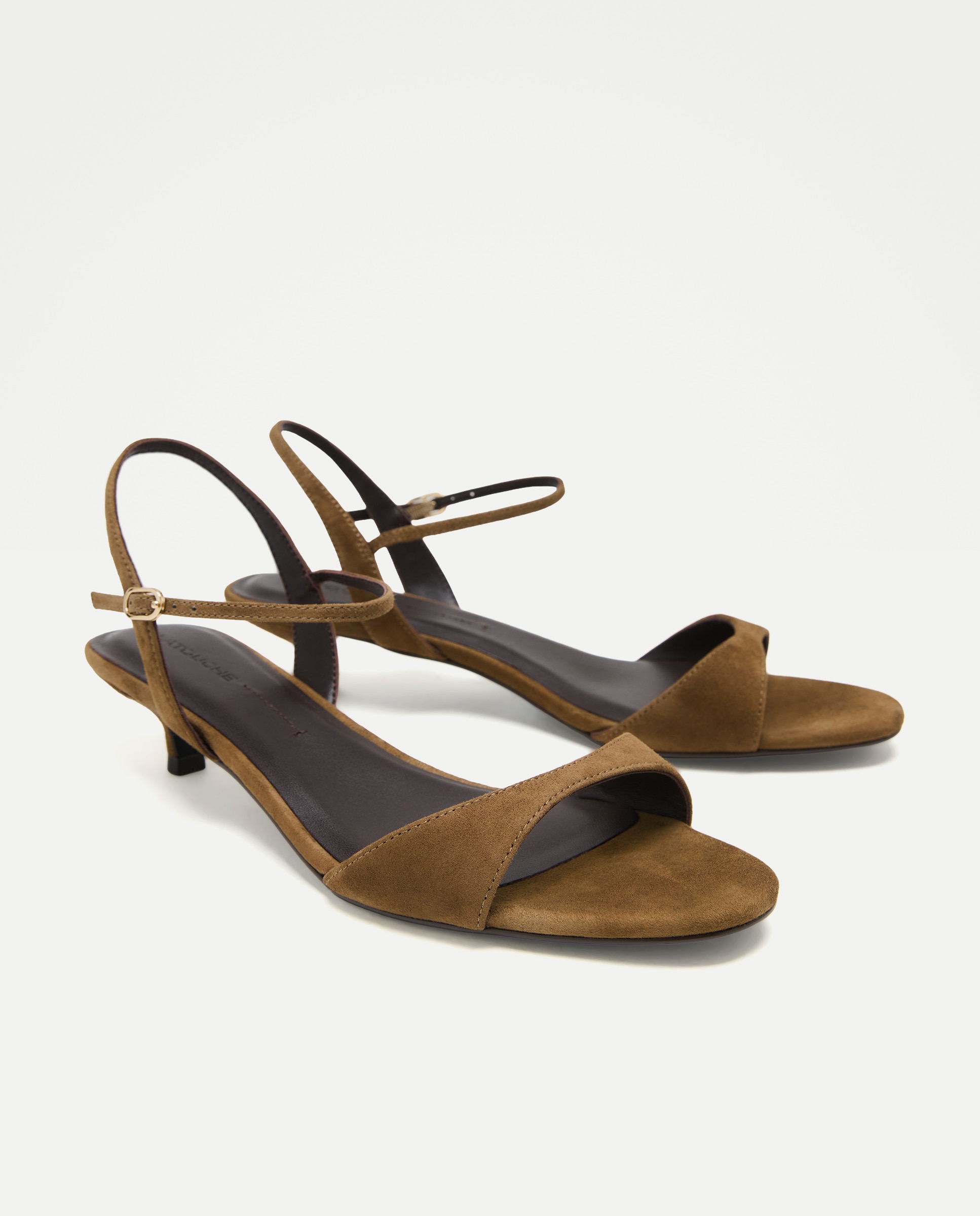 Sandalias con tacón esencial de mujer - Latouche - 740 Tabaco 740 Tabaco-2