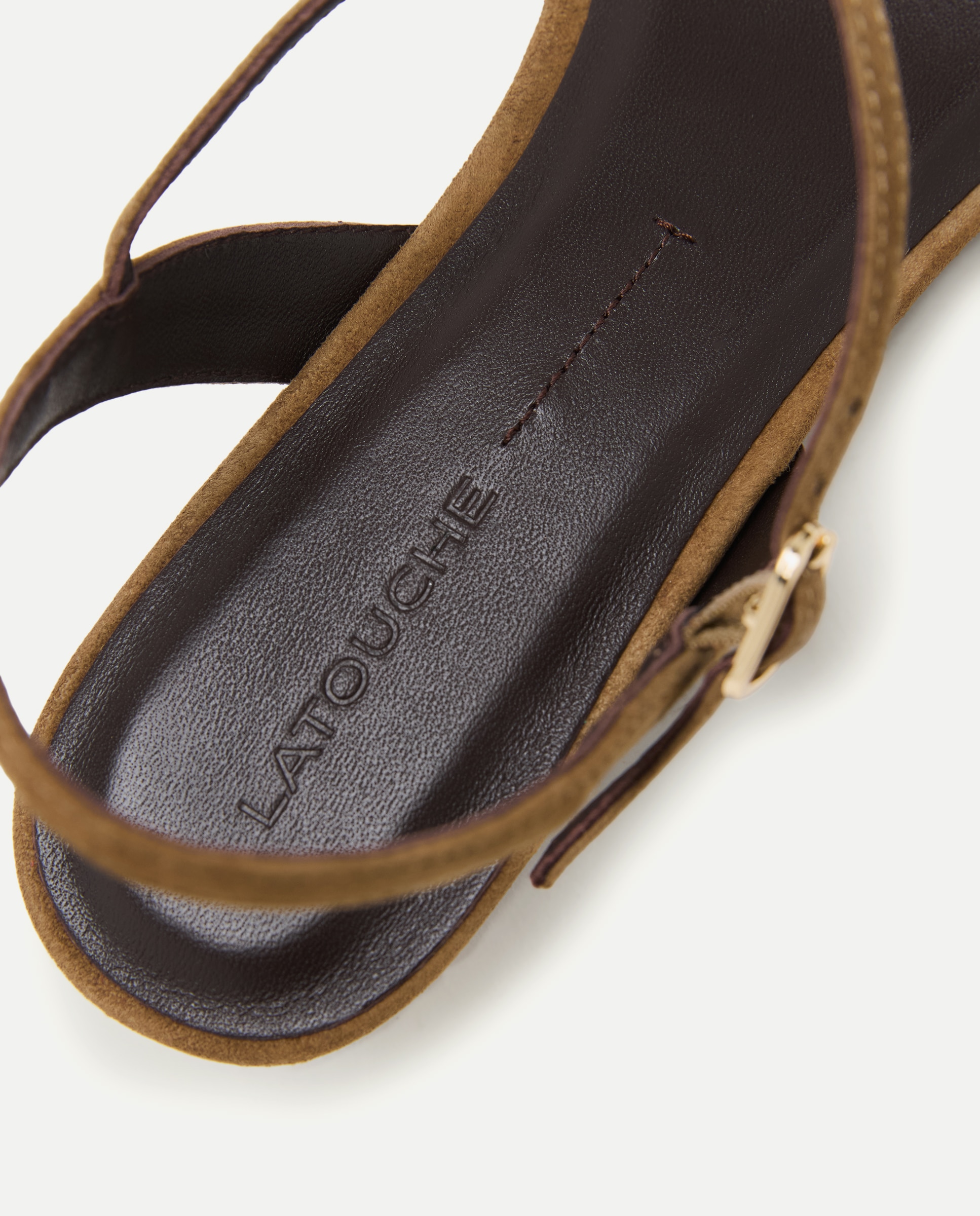 Sandalias con tacón esencial de mujer - Latouche - 740 Tabaco 740 Tabaco-5