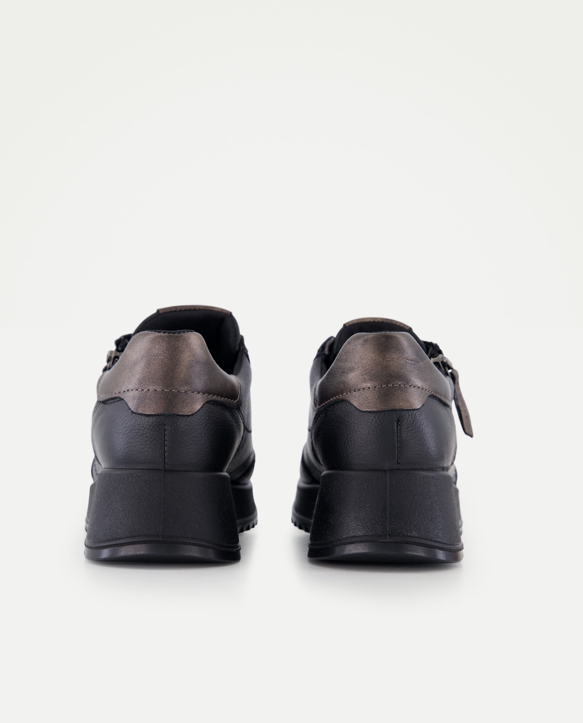 Deportivos running de mujer con cremallera - Latouche Comfort - Negro Negro-3