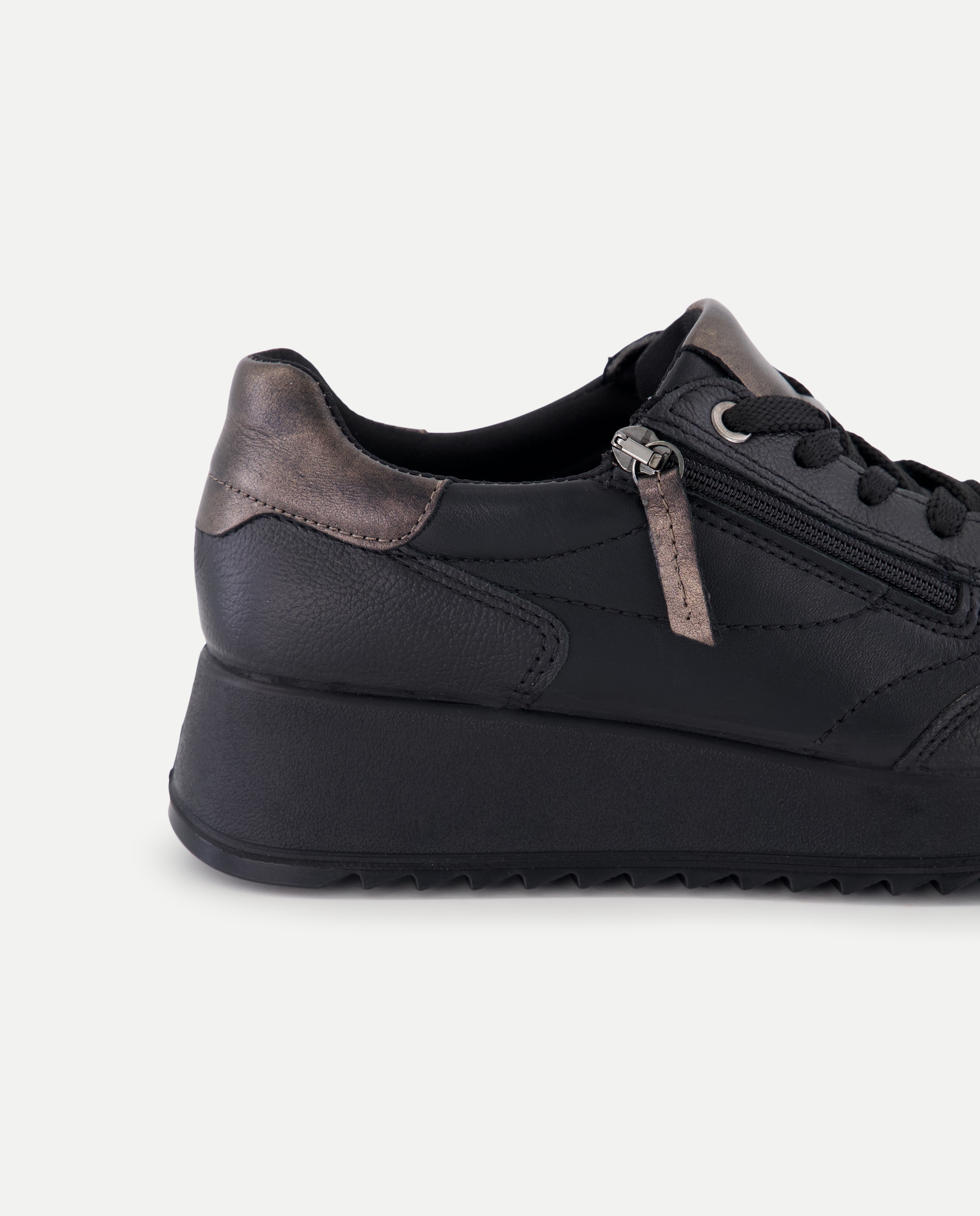 Deportivos running de mujer con cremallera - Latouche Comfort - Negro Negro-5