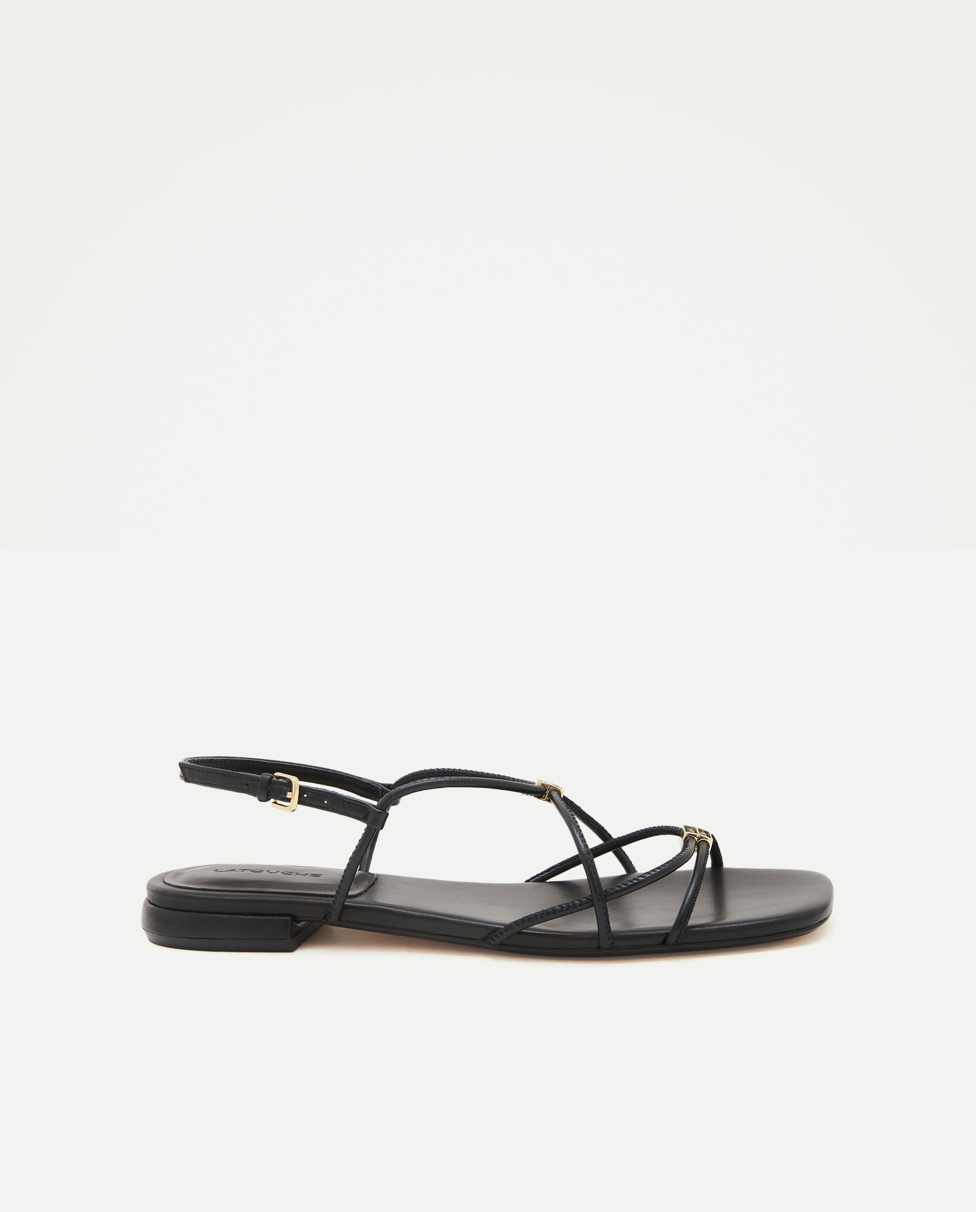 Latouche - Sandalias planas de mujer con multitiras.