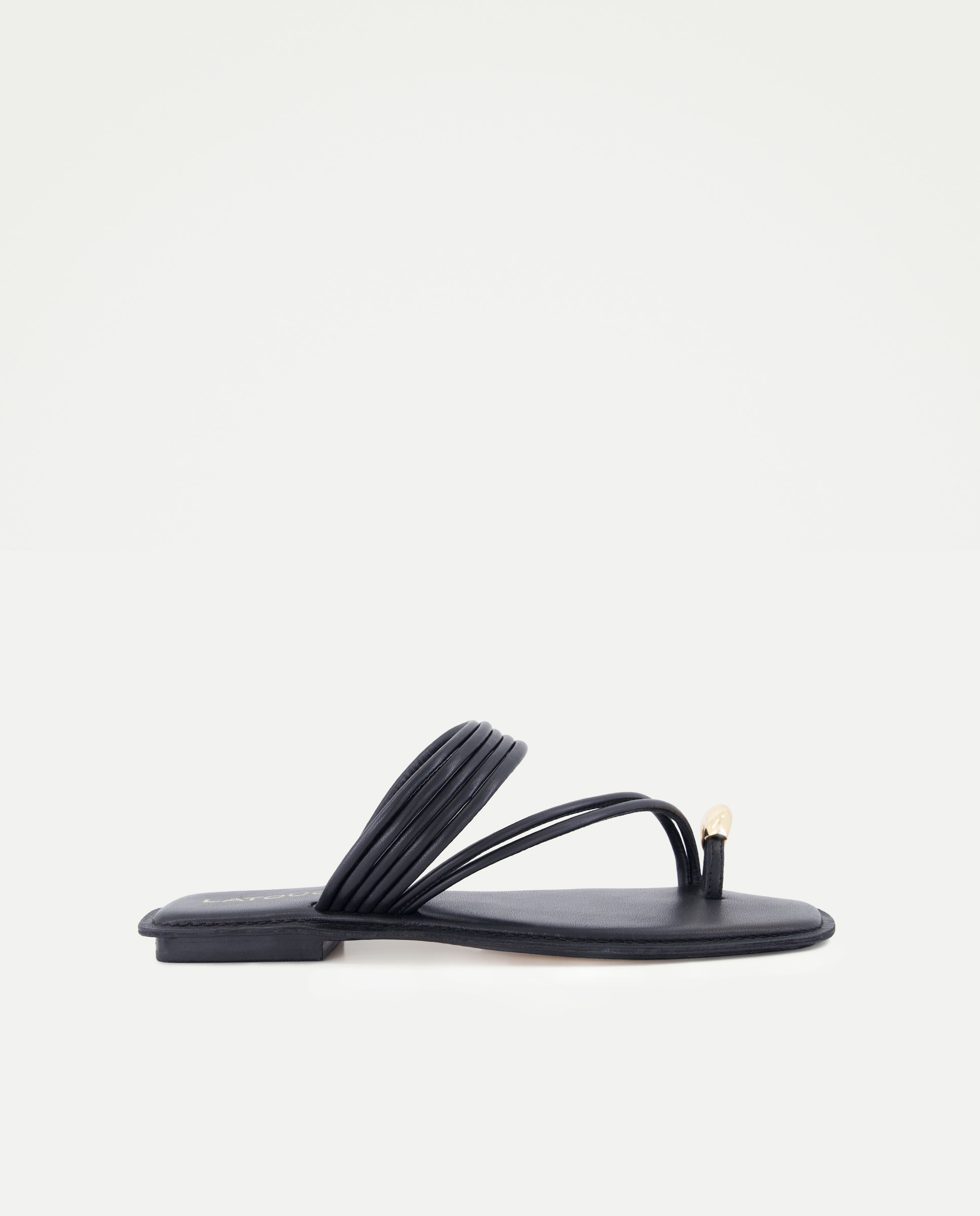 Latouche - Sandalias planas de mujer con dedo.