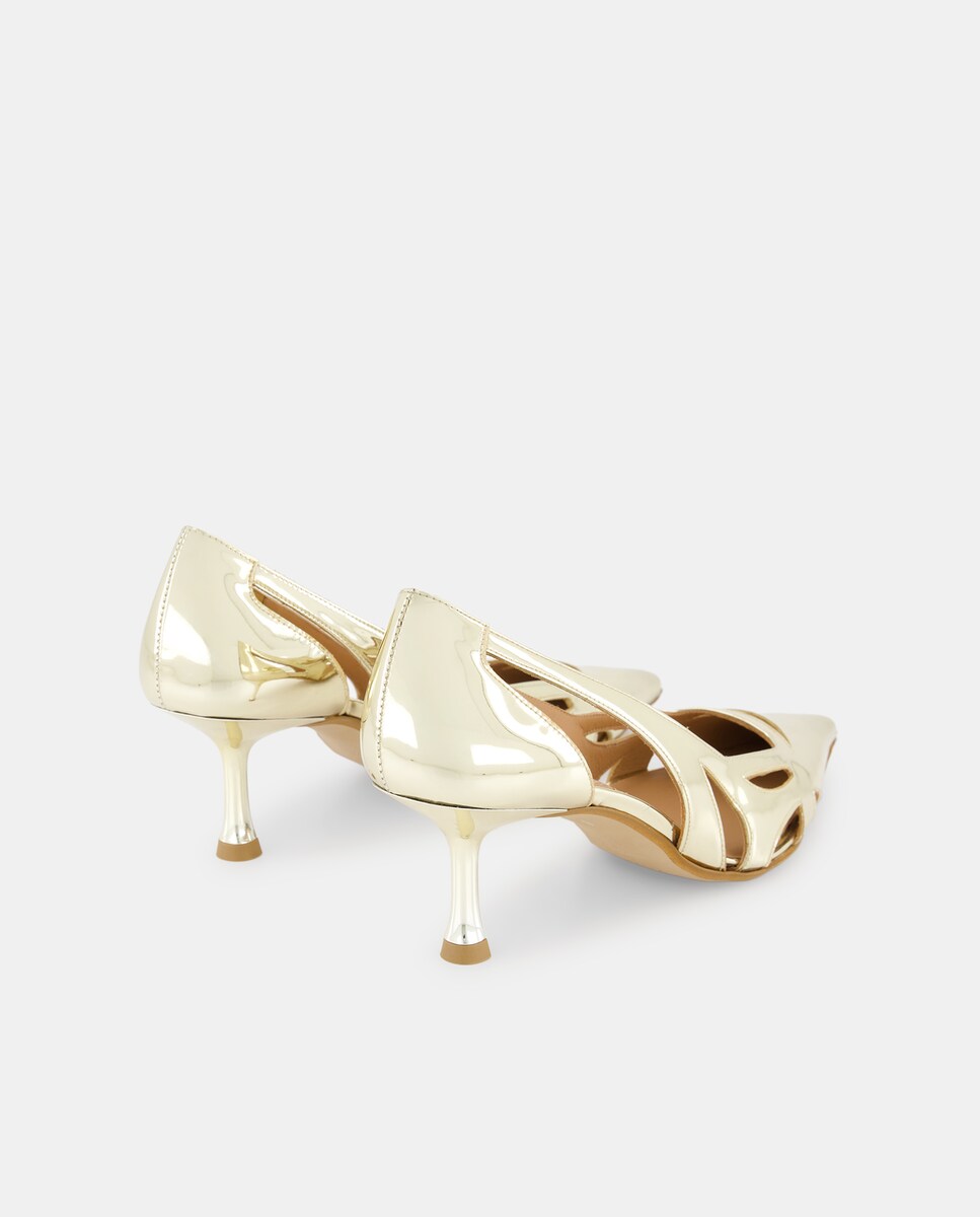 Sapatos de Salto com Verniz 390 Ouro-3