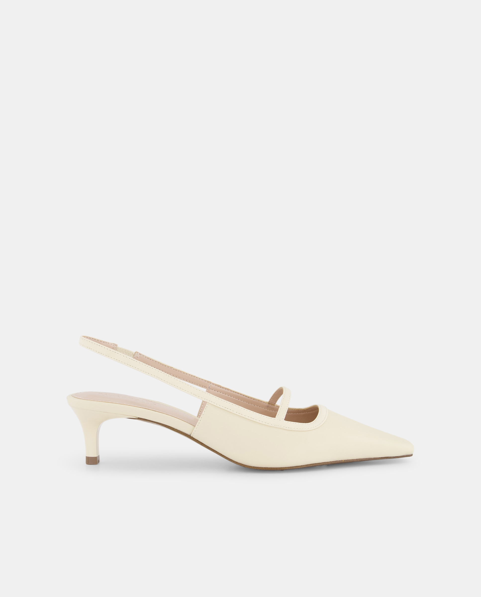 Sapatos de Salto Tipo Tacão Branco-1