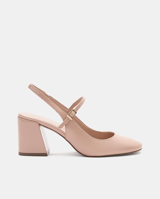 Zapatos de tacón de mujer con pala talón