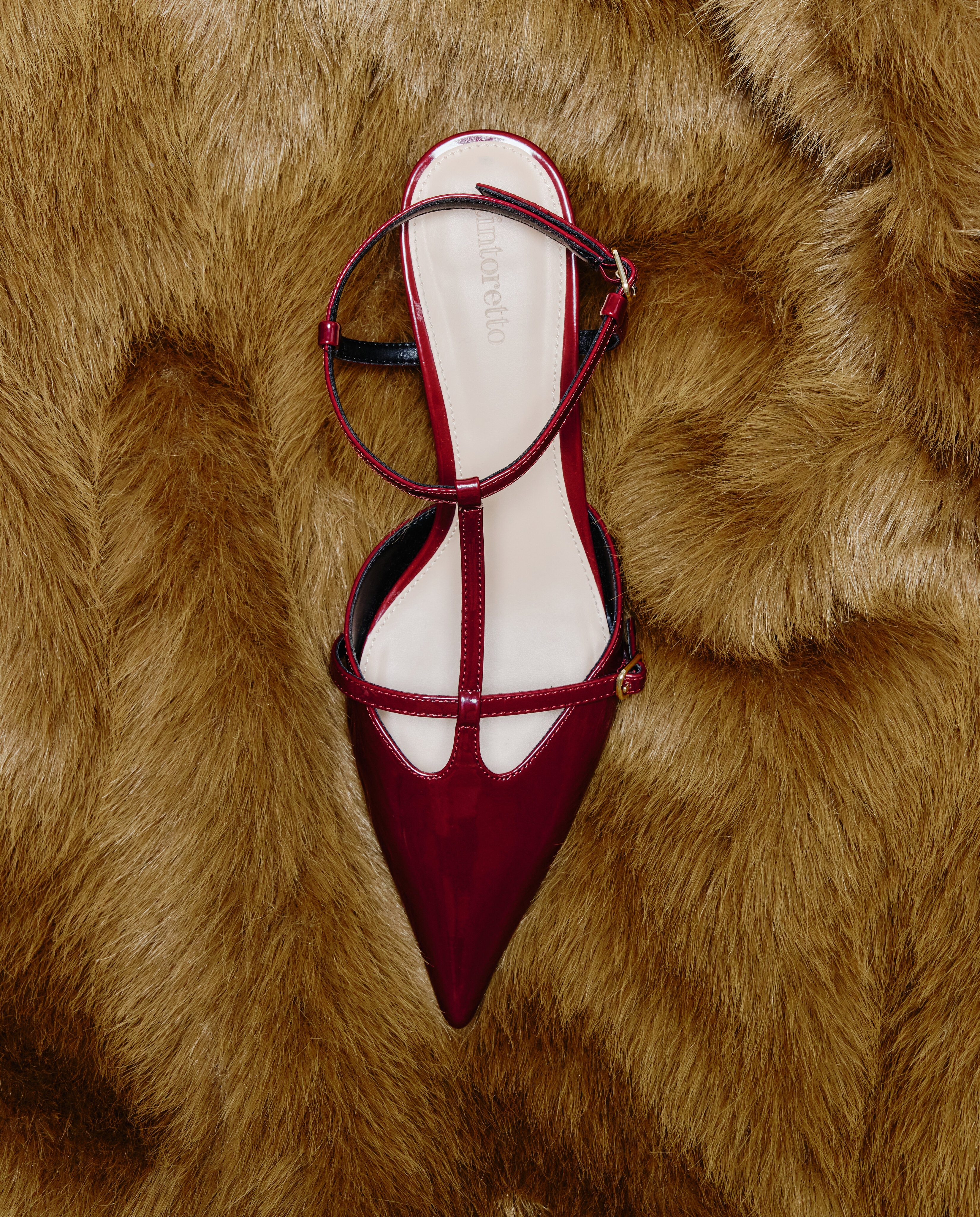 Sapatos de Salto Tipo Mules Bordeaux-6