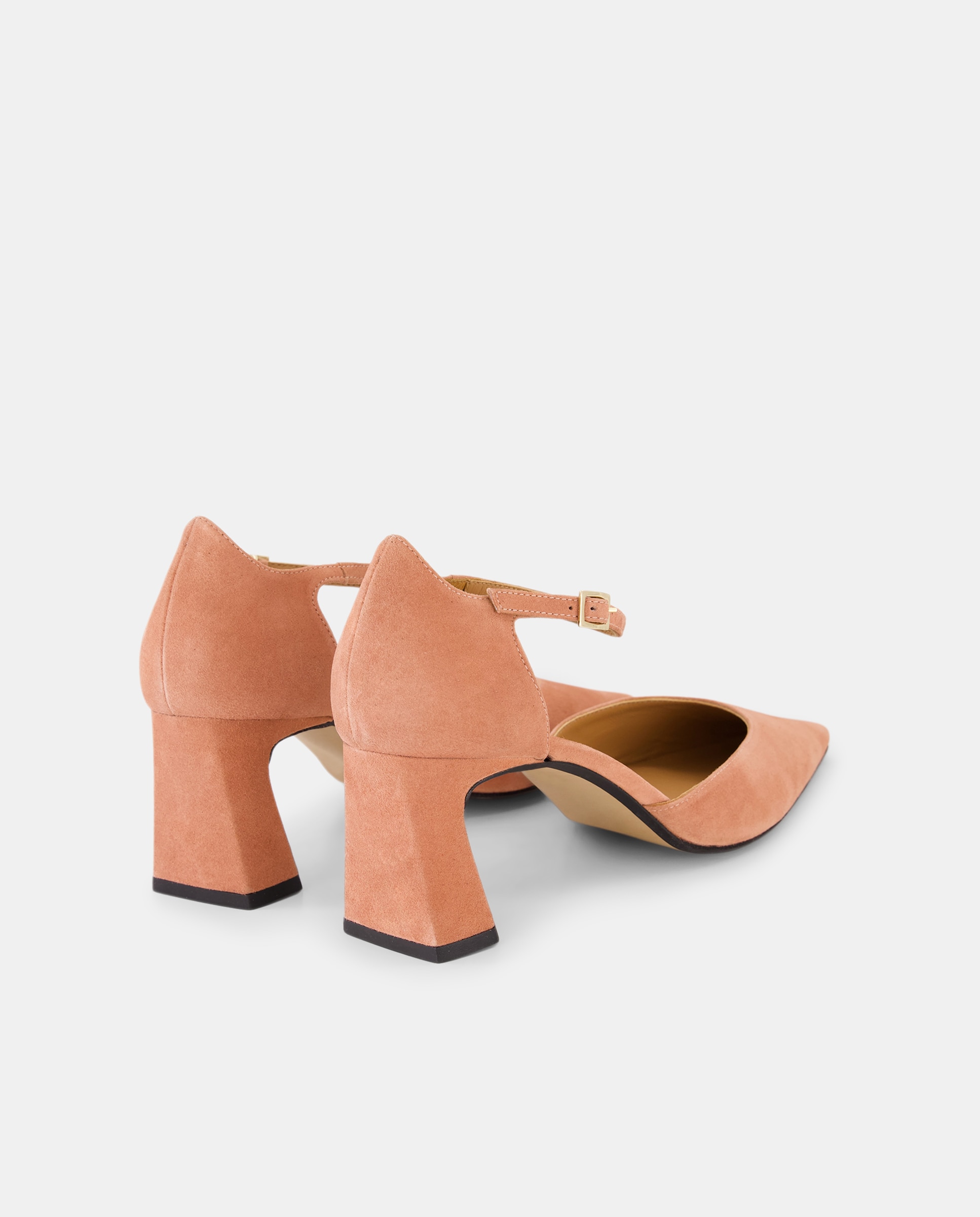 Sapatos de Salto com Pulseira pelo Tornozelo 220 Rosa Pálido-3