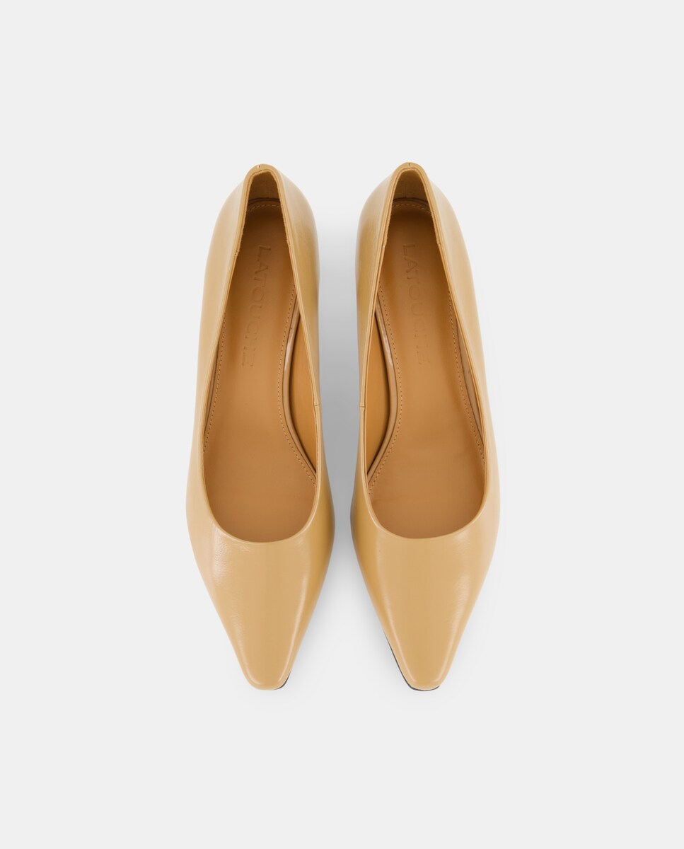 Sapatos de Salto Bege-4