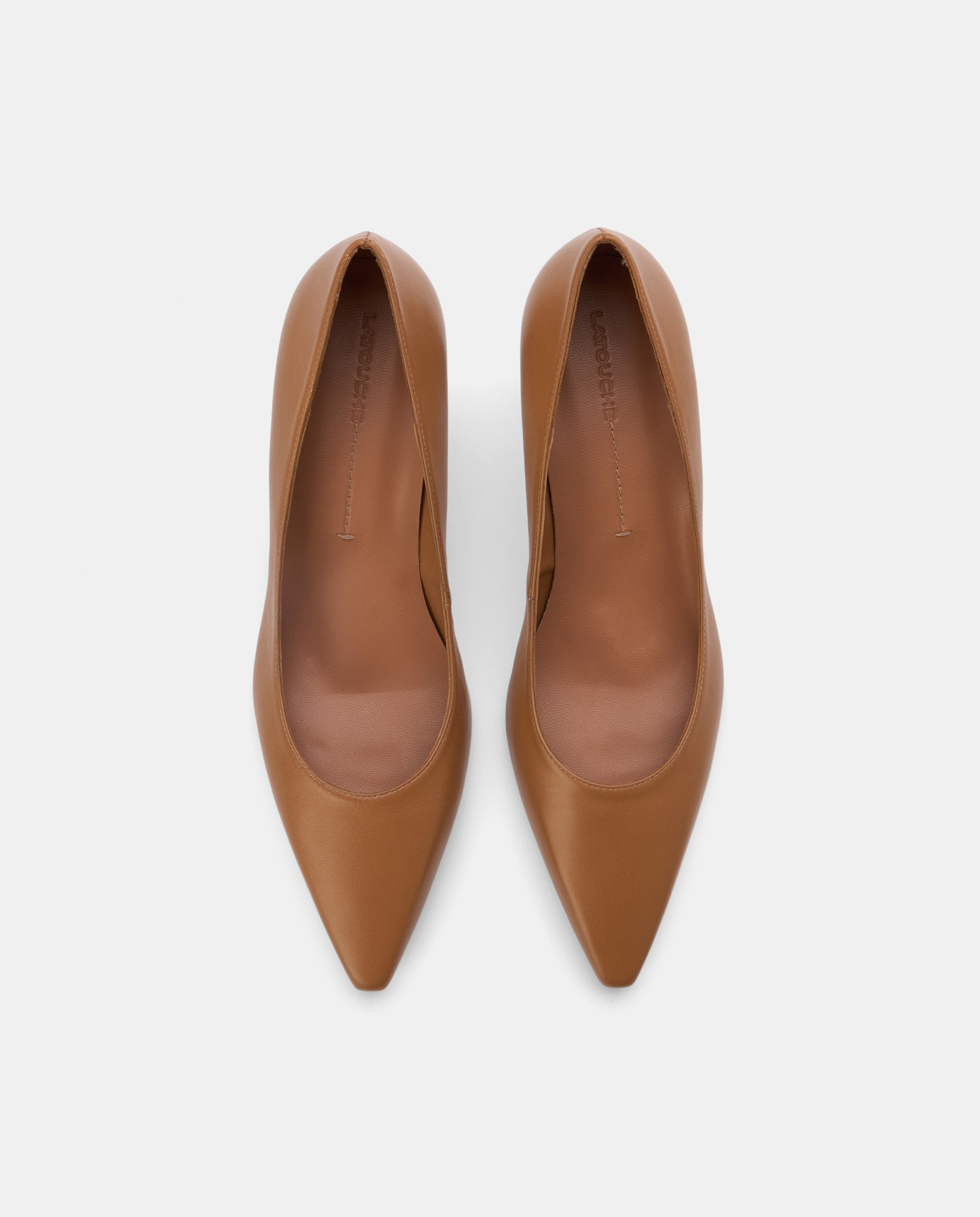 Sapatos de Salto Essenciais 730 Camel-4