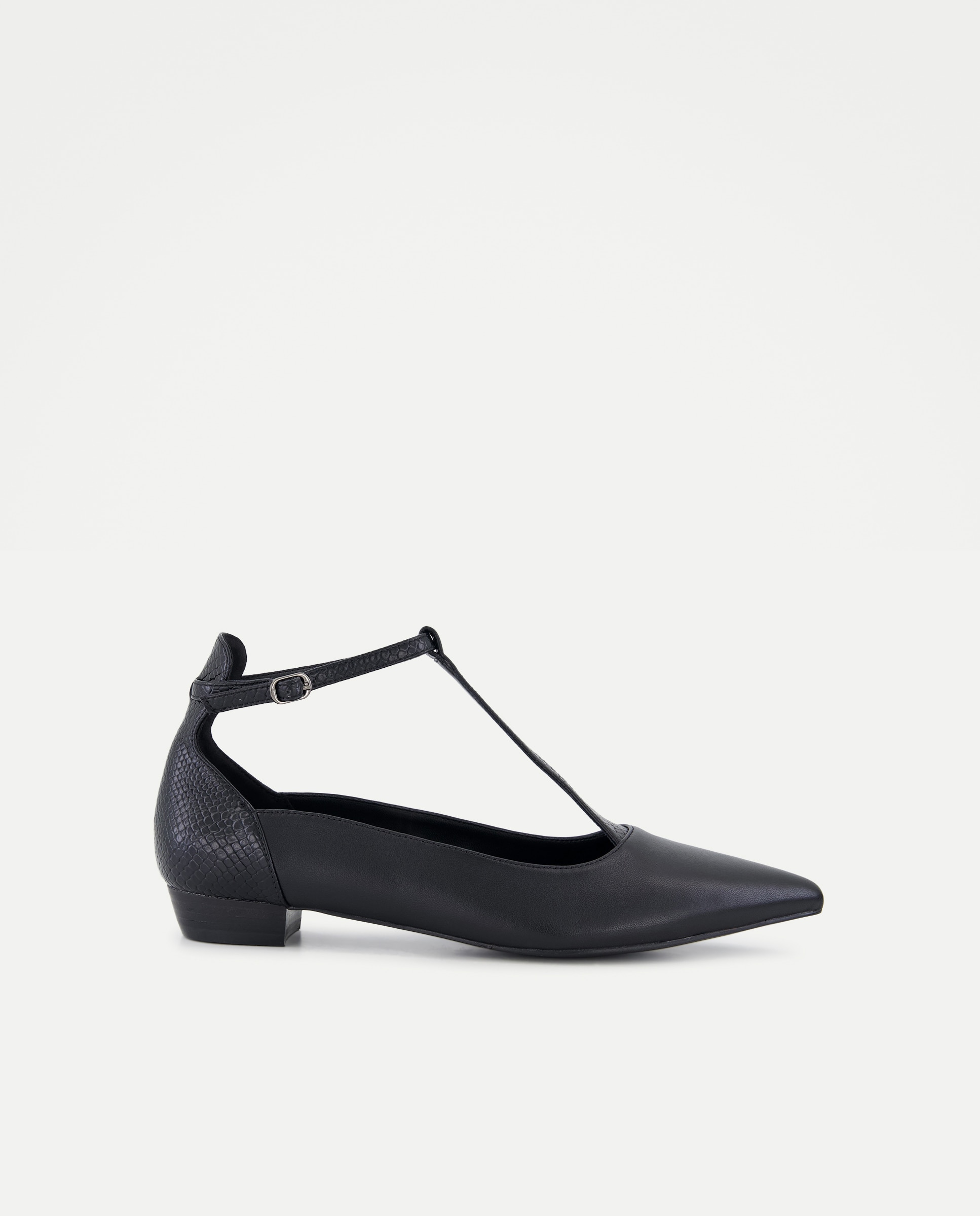 Zapatos de mujer con tacón bajo con punta - Tintoretto - Negro Negro-1