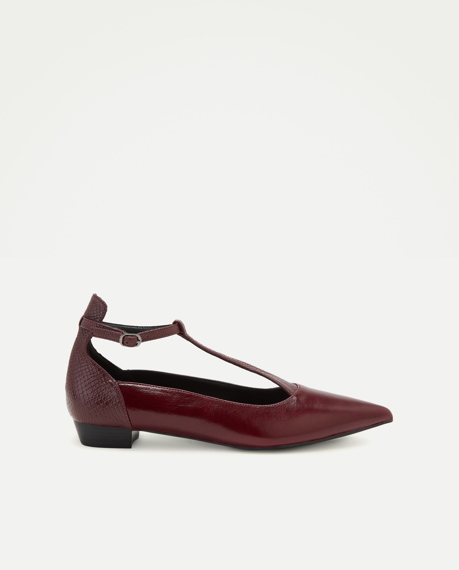 Imagem 0 de Sapatos com Salto Baixo e Biqueira