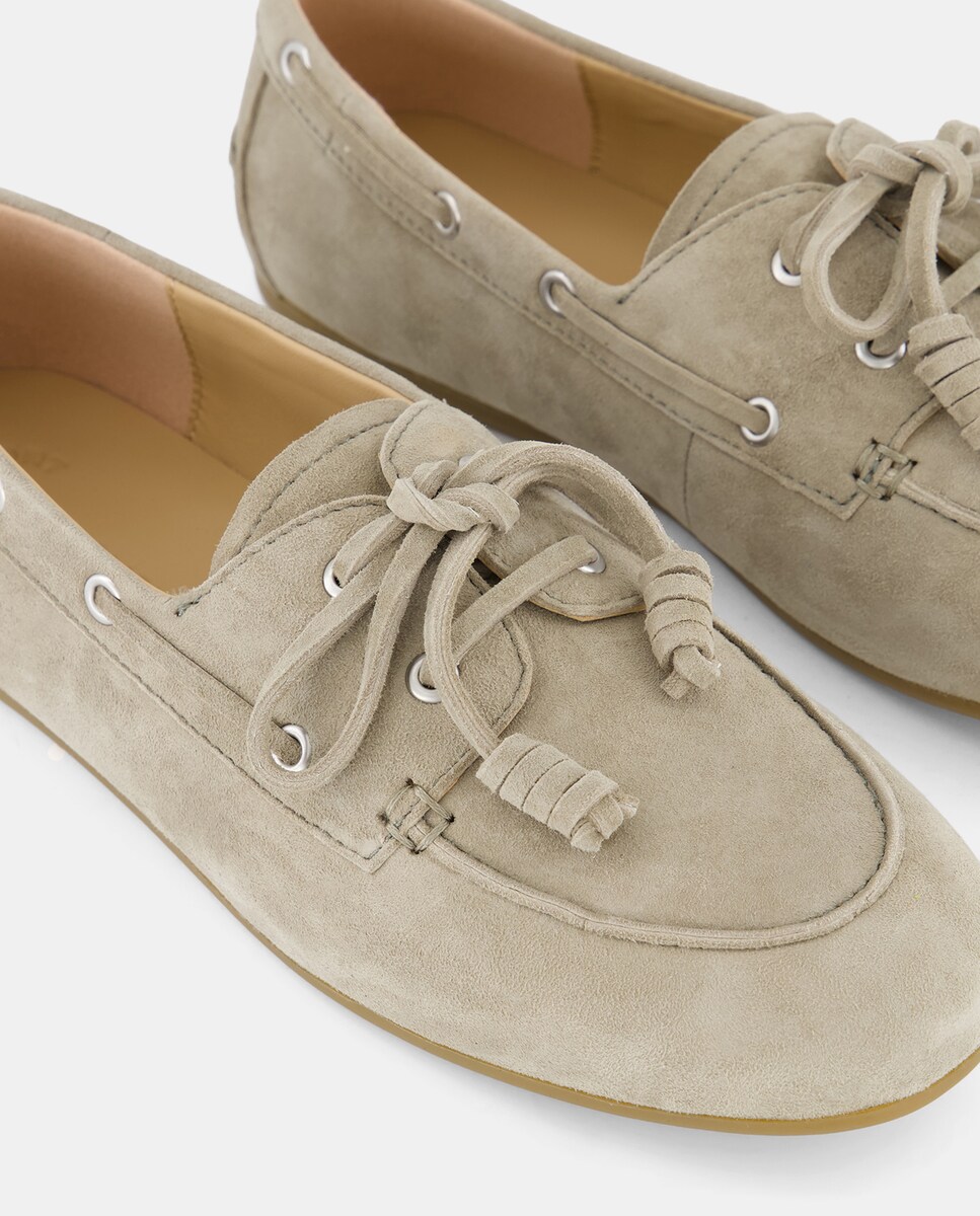 Sapatos Rasos com Atacadores 510 Verde Claro-5