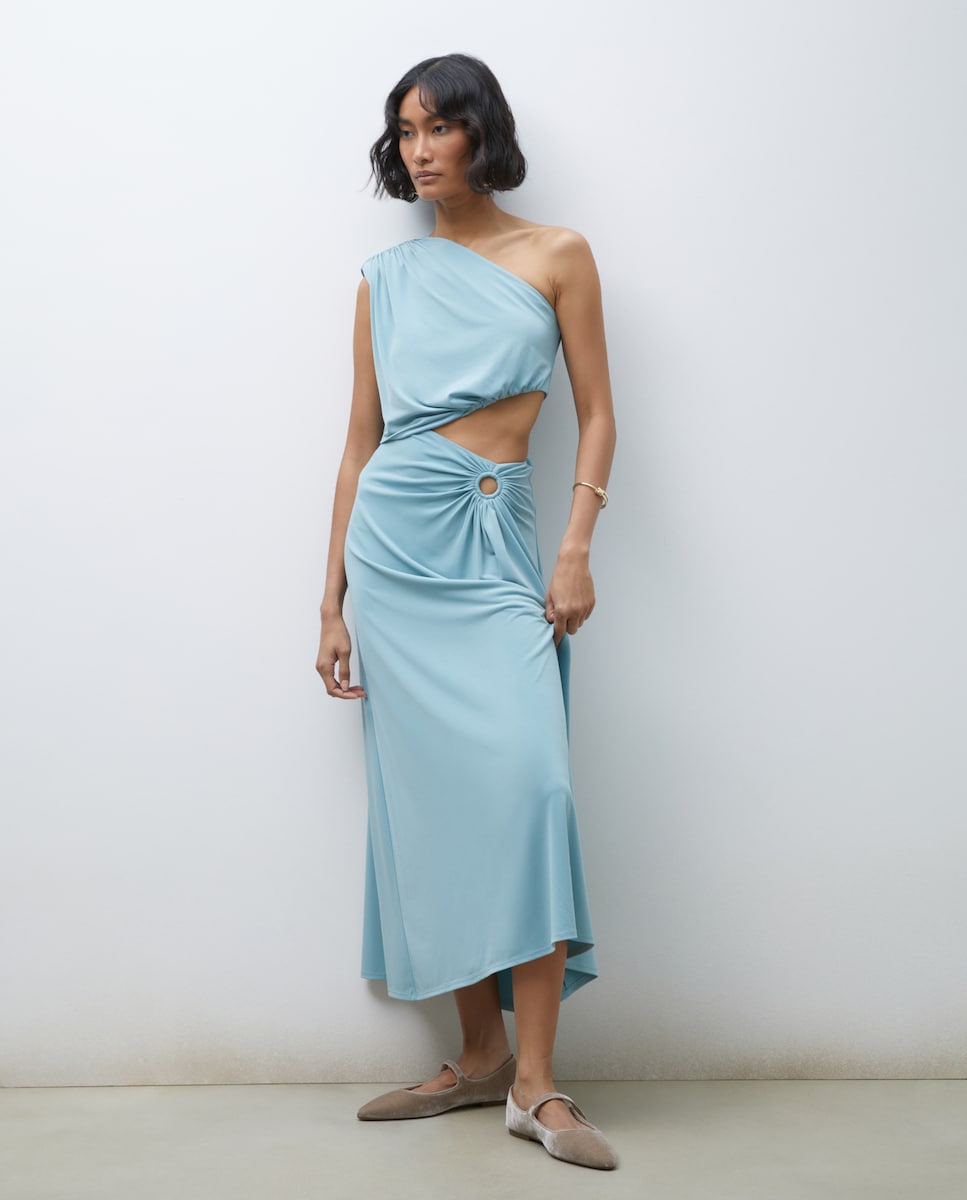 Sapatos Rasos com Pulseira com Botão 510 Verde Claro-6