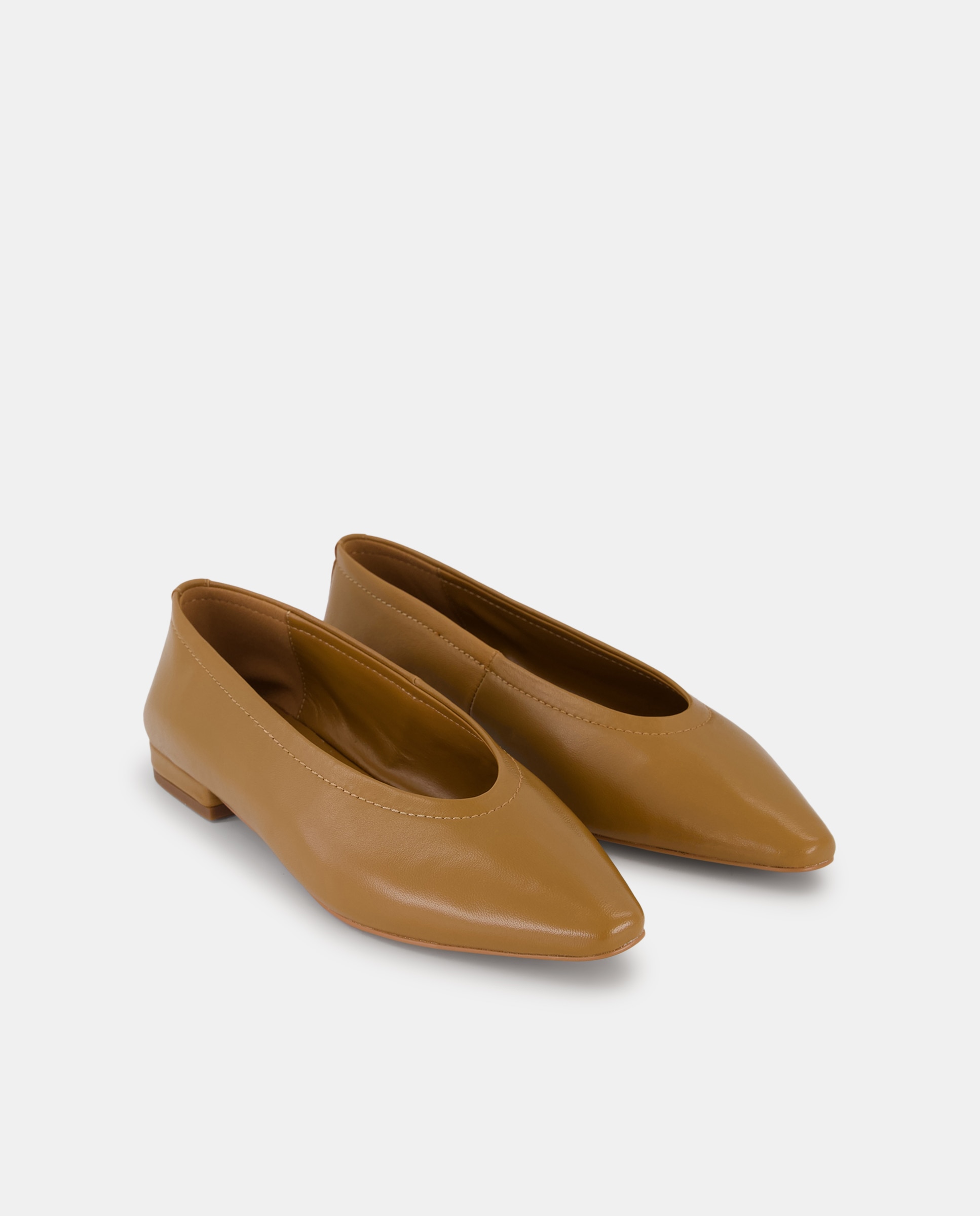 Sapatos Rasos Tipo Salto 730 Camel-2