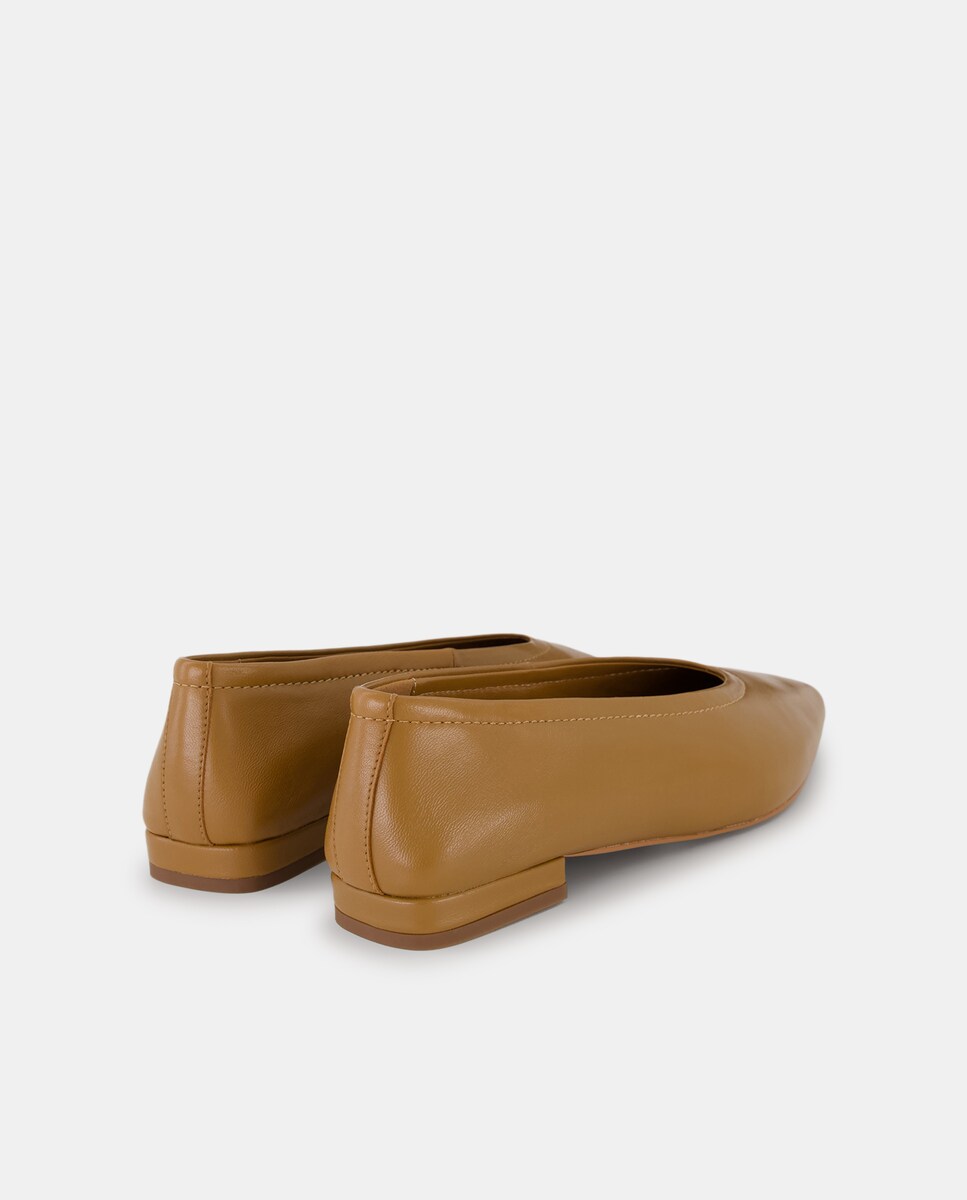 Sapatos Rasos Tipo Salto 730 Camel-3
