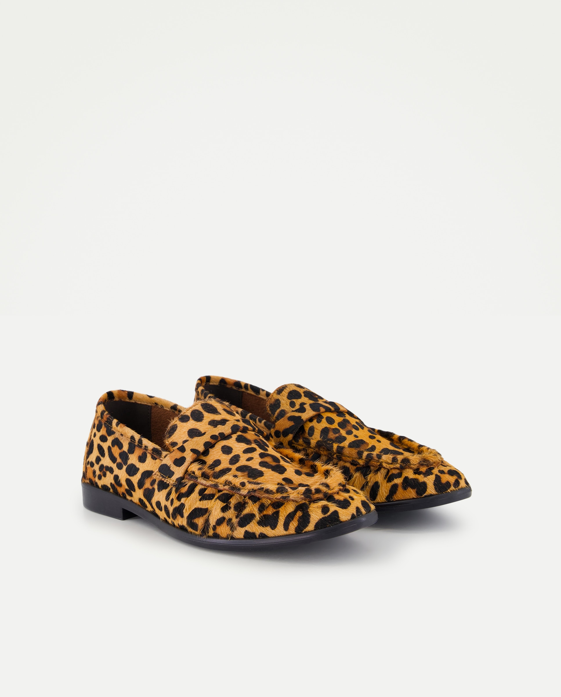Zapatos tipo mocasín de mujer con antifaz fruncido pelo - Tintoretto - Marrón Marrón-2