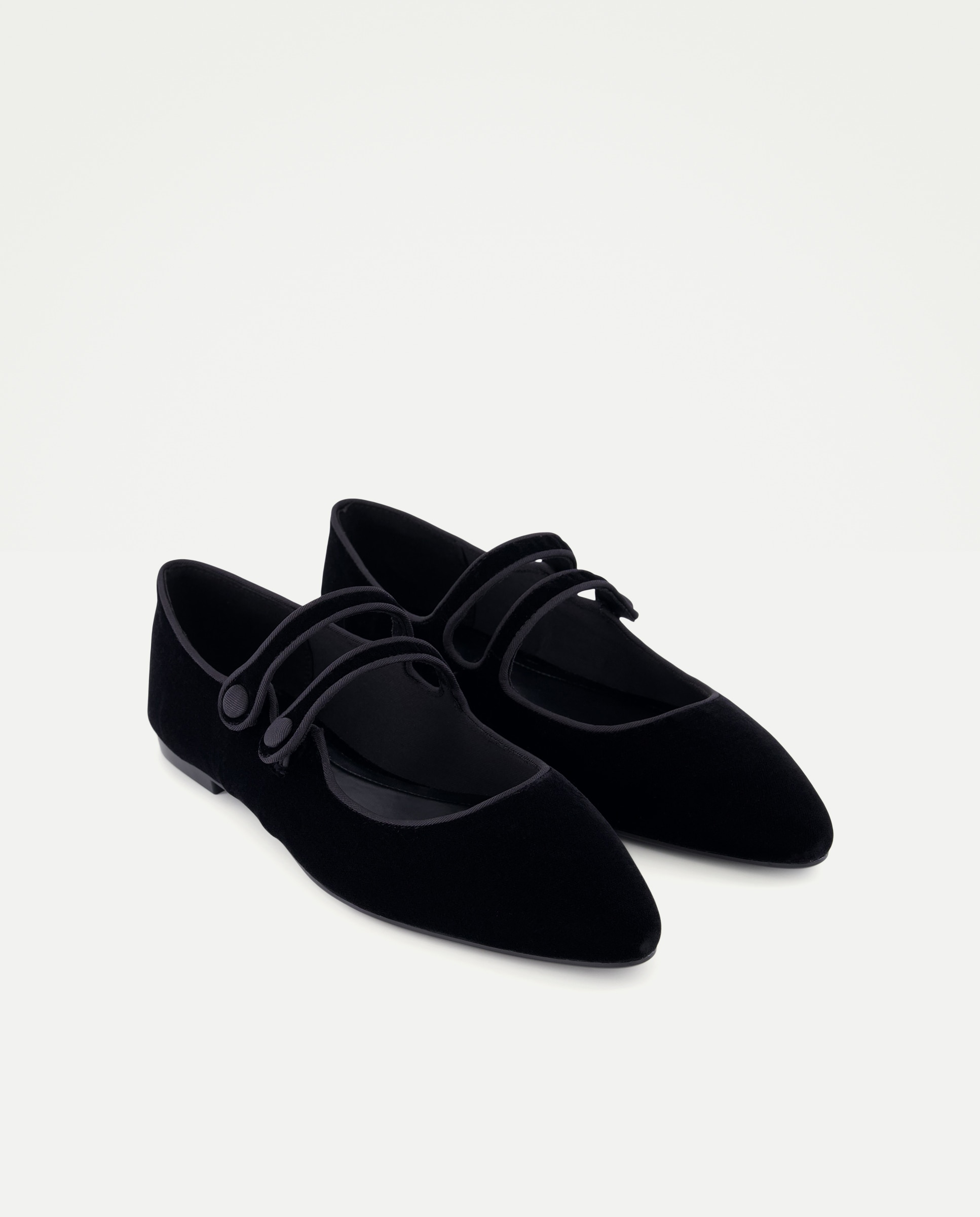 Zapato plano de mujer mercedita doble tira - Tintoretto - Negro Negro-2