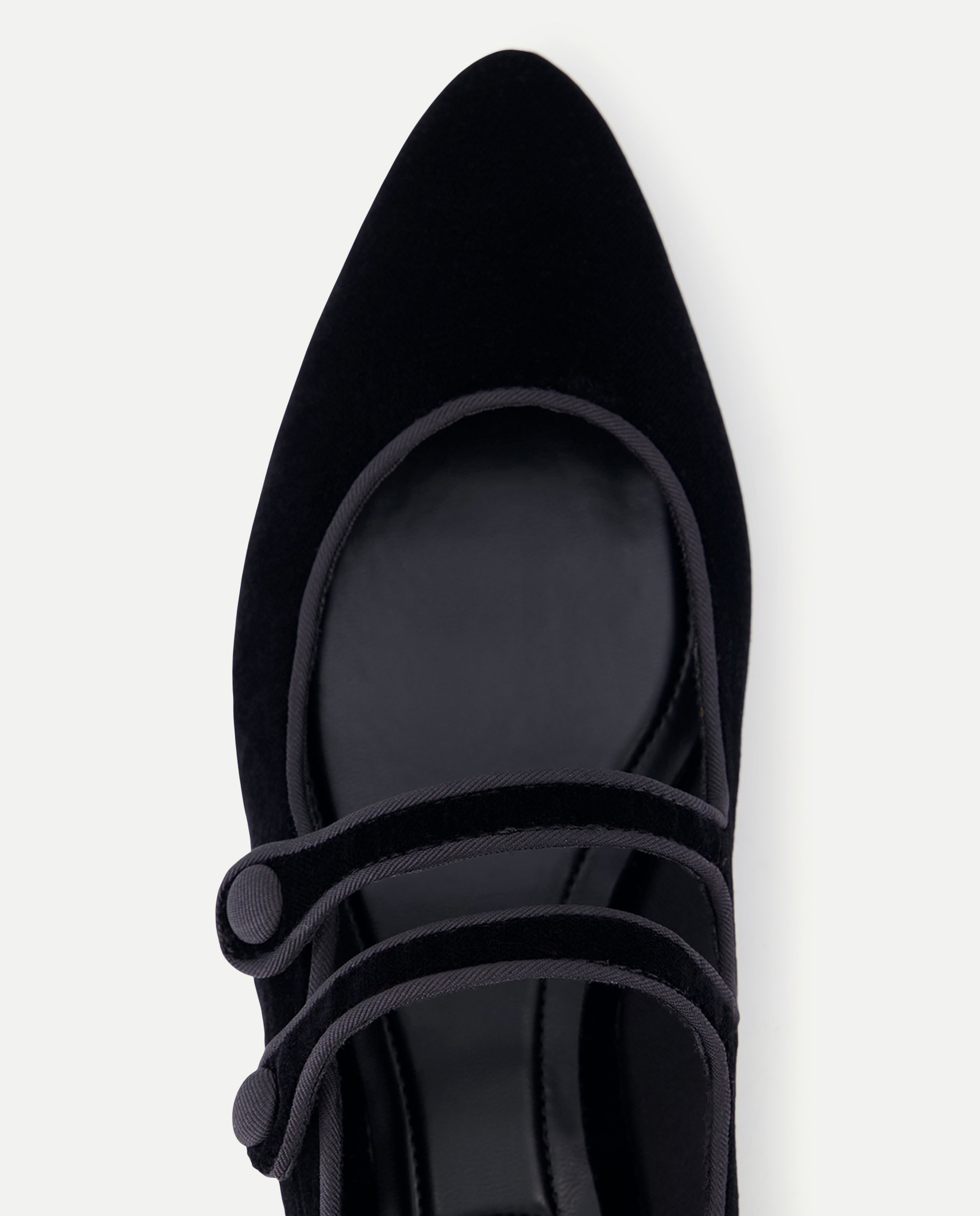 Zapato plano de mujer mercedita doble tira - Tintoretto - Negro Negro-4
