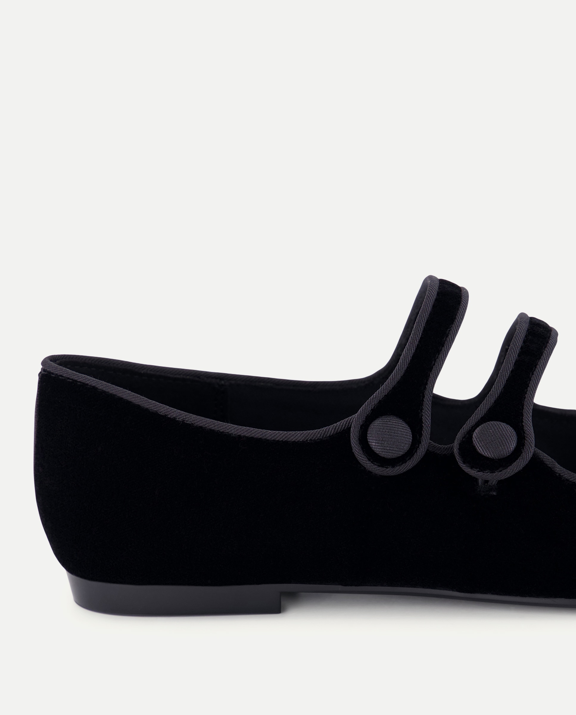 Zapato plano de mujer mercedita doble tira - Tintoretto - Negro Negro-5