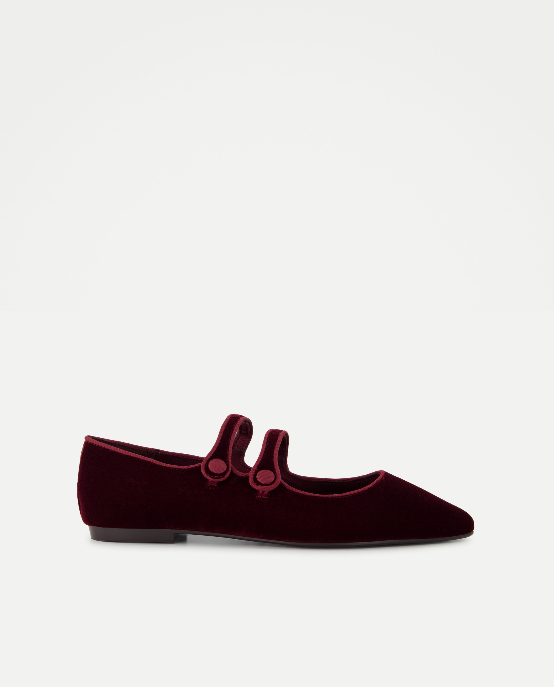 Imagem 0 de Sapatos de Presilha Rasos com Tira Dupla