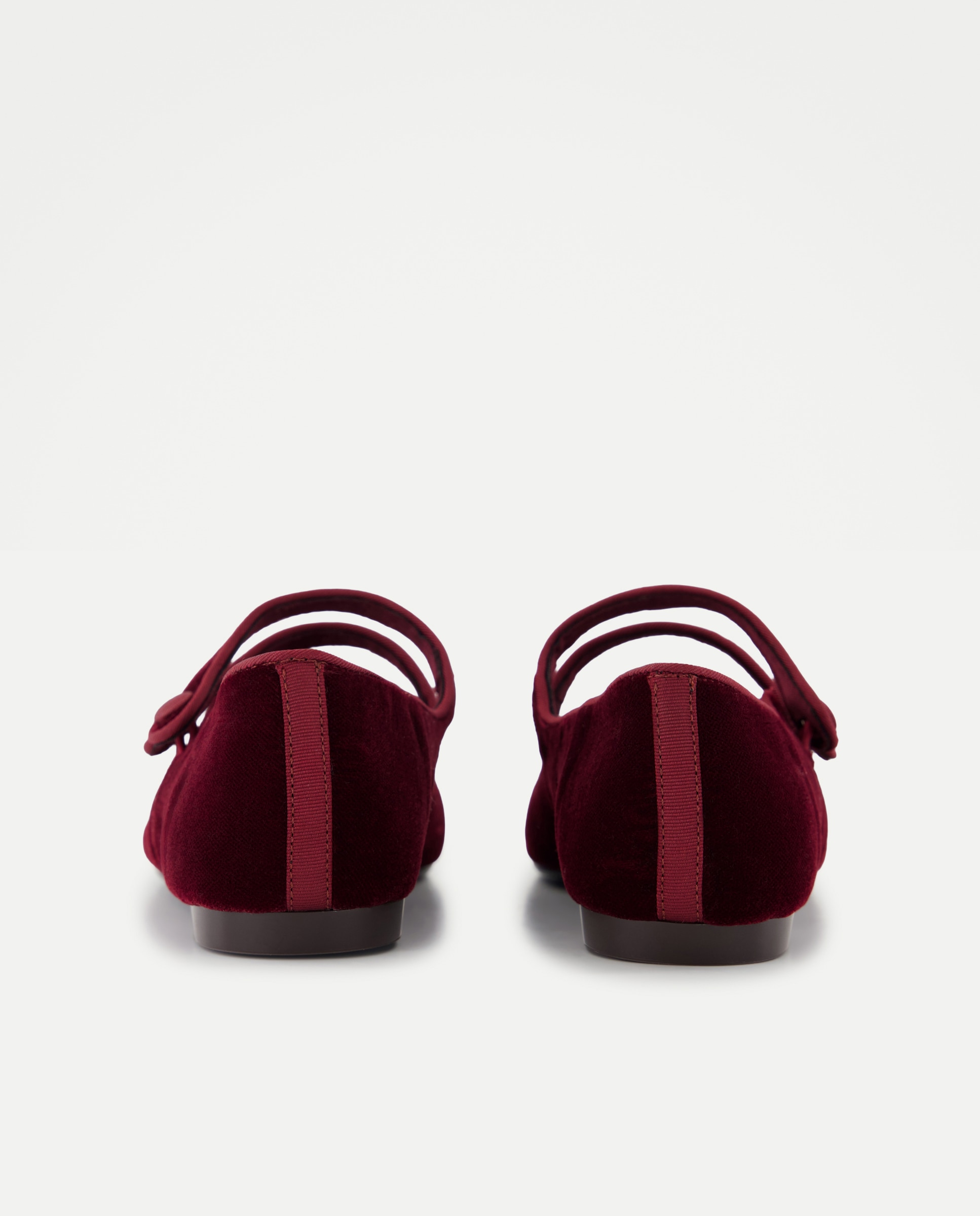 Zapato plano de mujer mercedita doble tira - Tintoretto - Burdeos Burdeos-3
