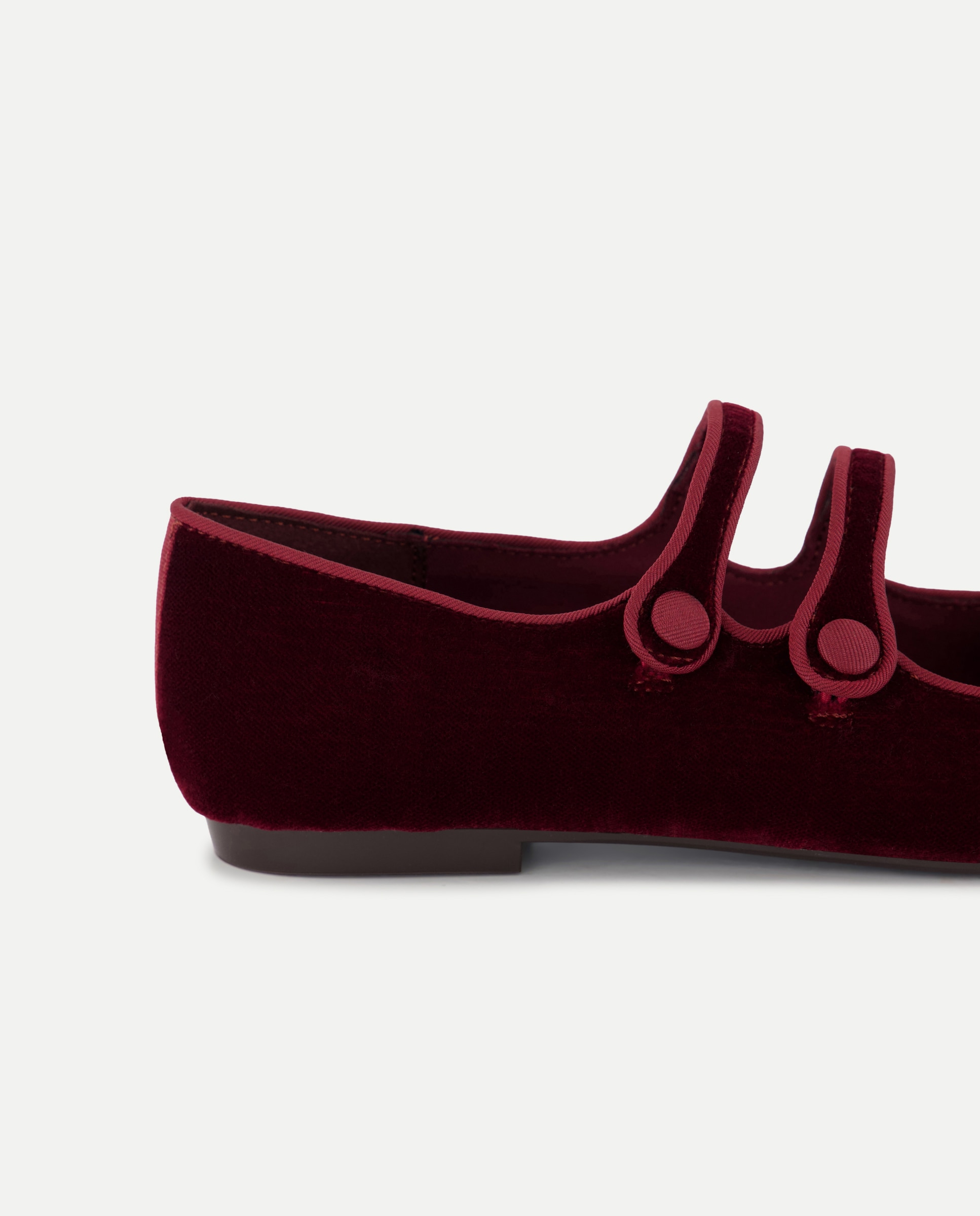 Zapato plano de mujer mercedita doble tira - Tintoretto - Burdeos Burdeos-5