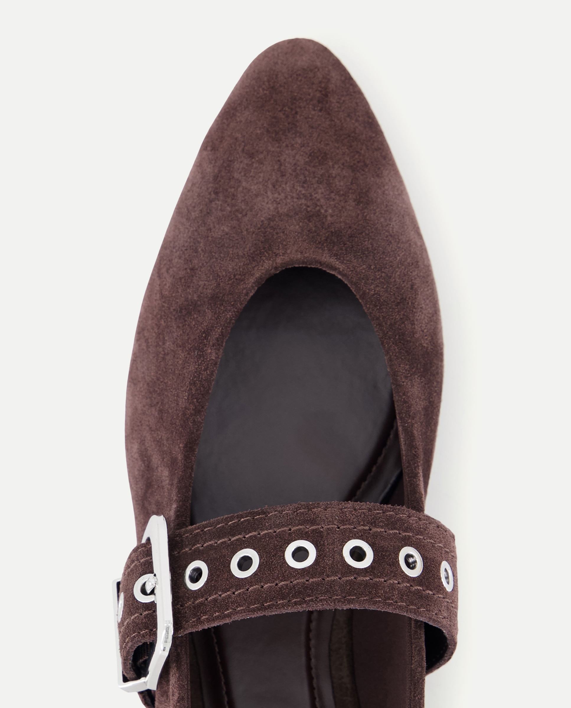 Zapato de mujer planomercedita herraje - Tintoretto - Marrón Marrón-4
