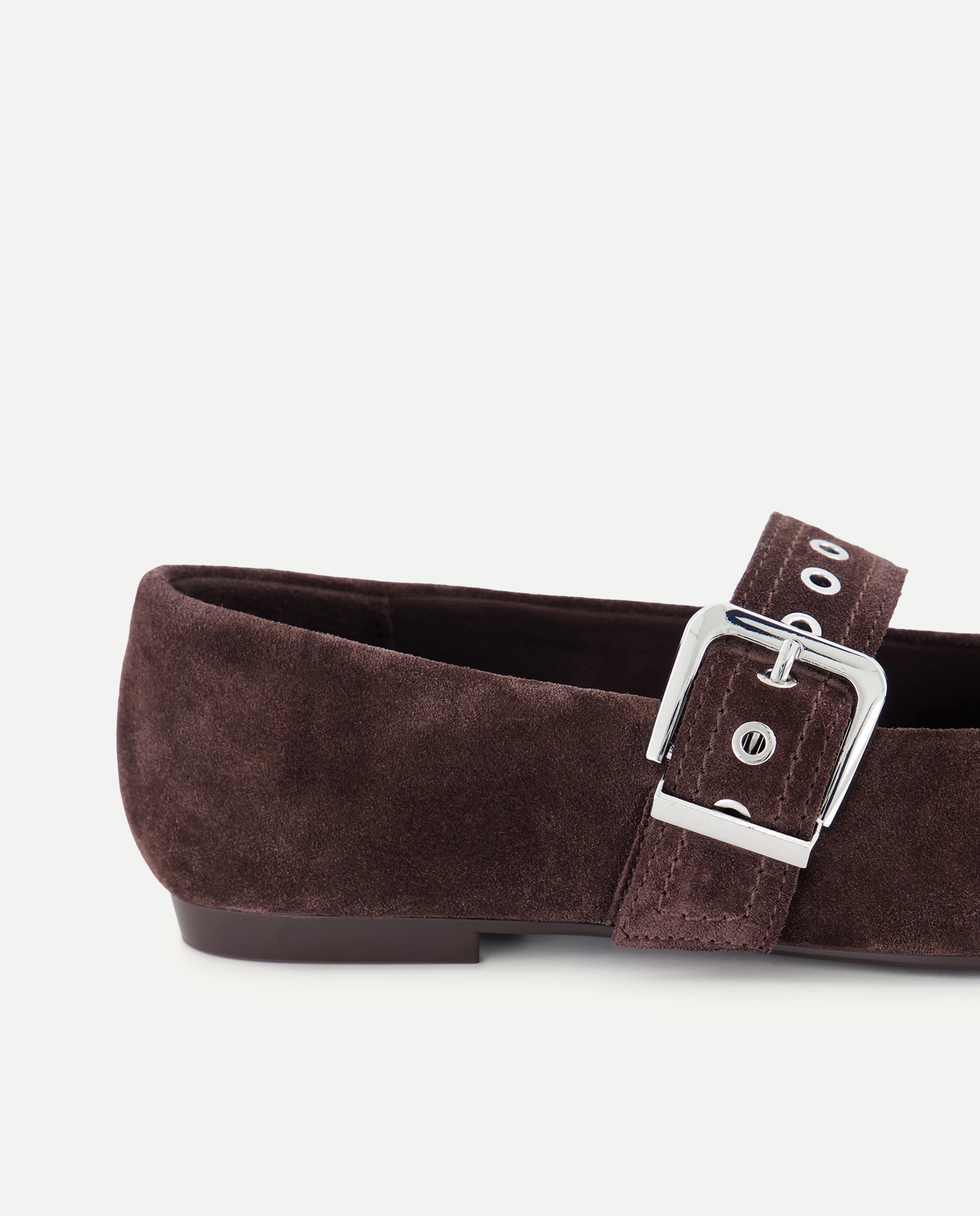 Zapato de mujer planomercedita herraje - Tintoretto - Marrón Marrón-5