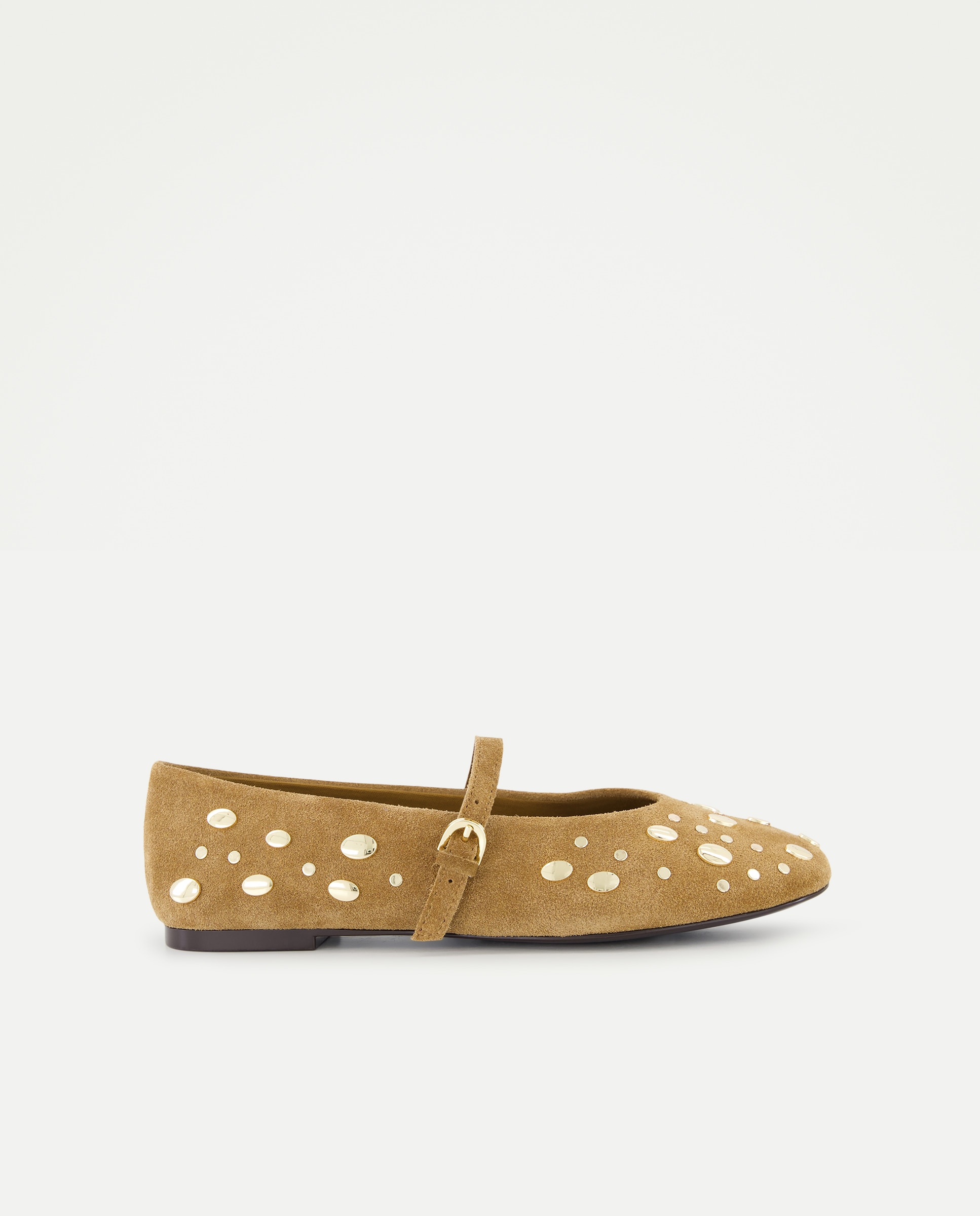 Imagem 0 de Sapatos de Presilha Rasos com Tachas
