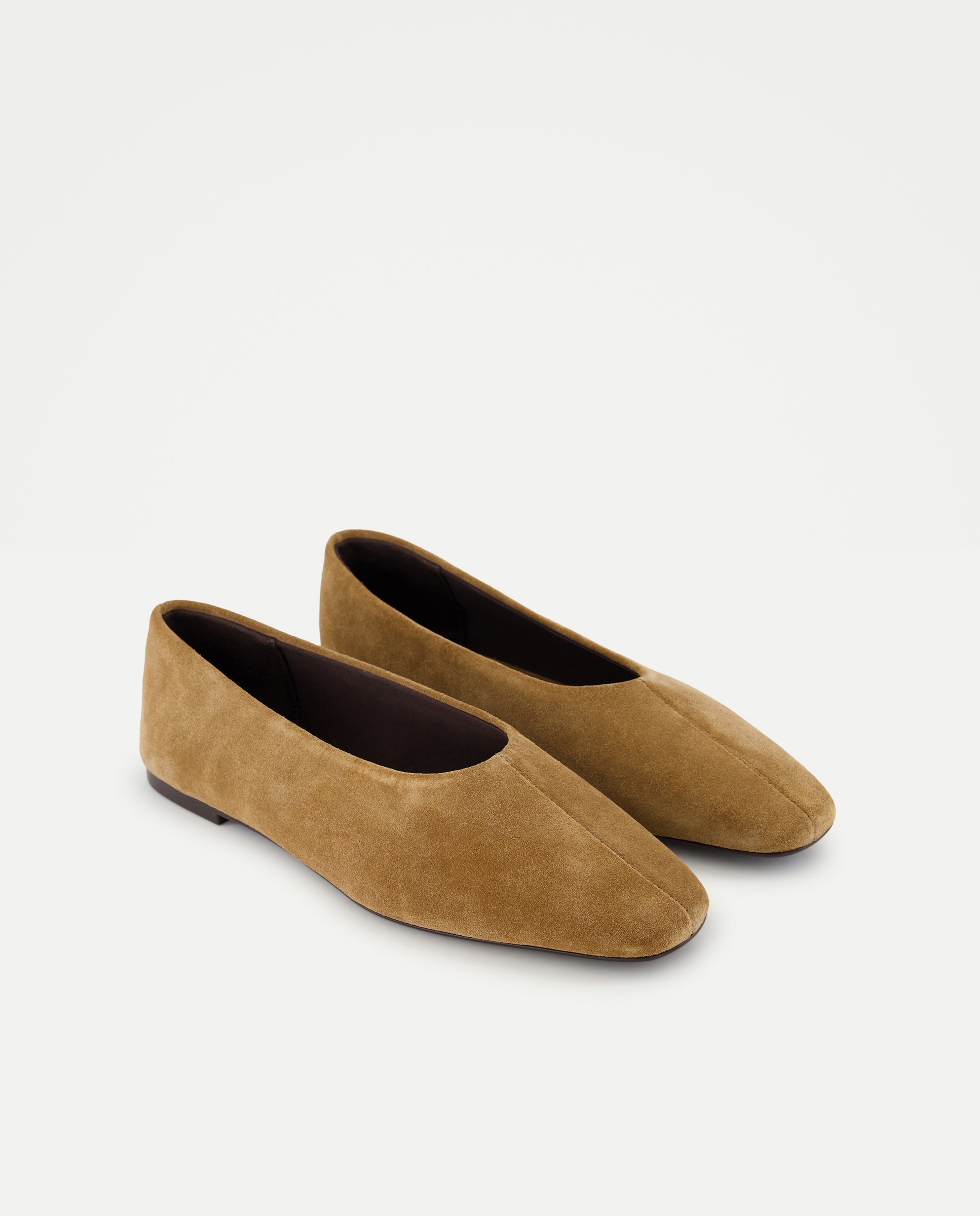 Zapato de mujer plano bailarina hueco alto - Tintoretto - 730 Camel 730 Camel-2