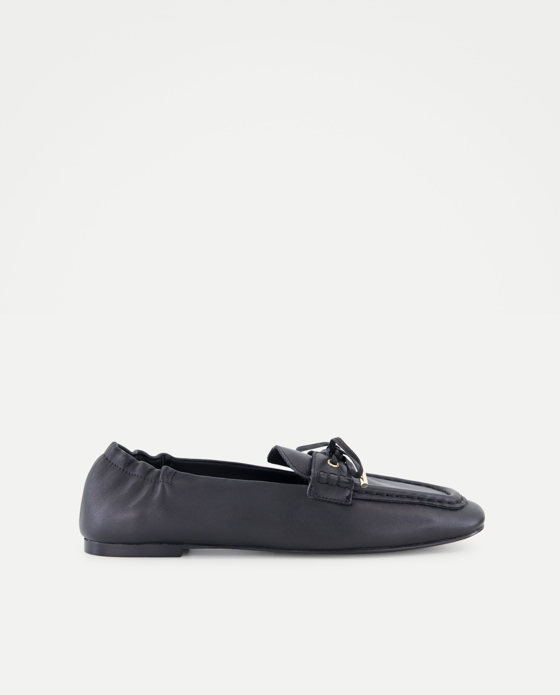 Zapato de mujer plano mocasín cordón - Tintoretto - Negro Negro-1
