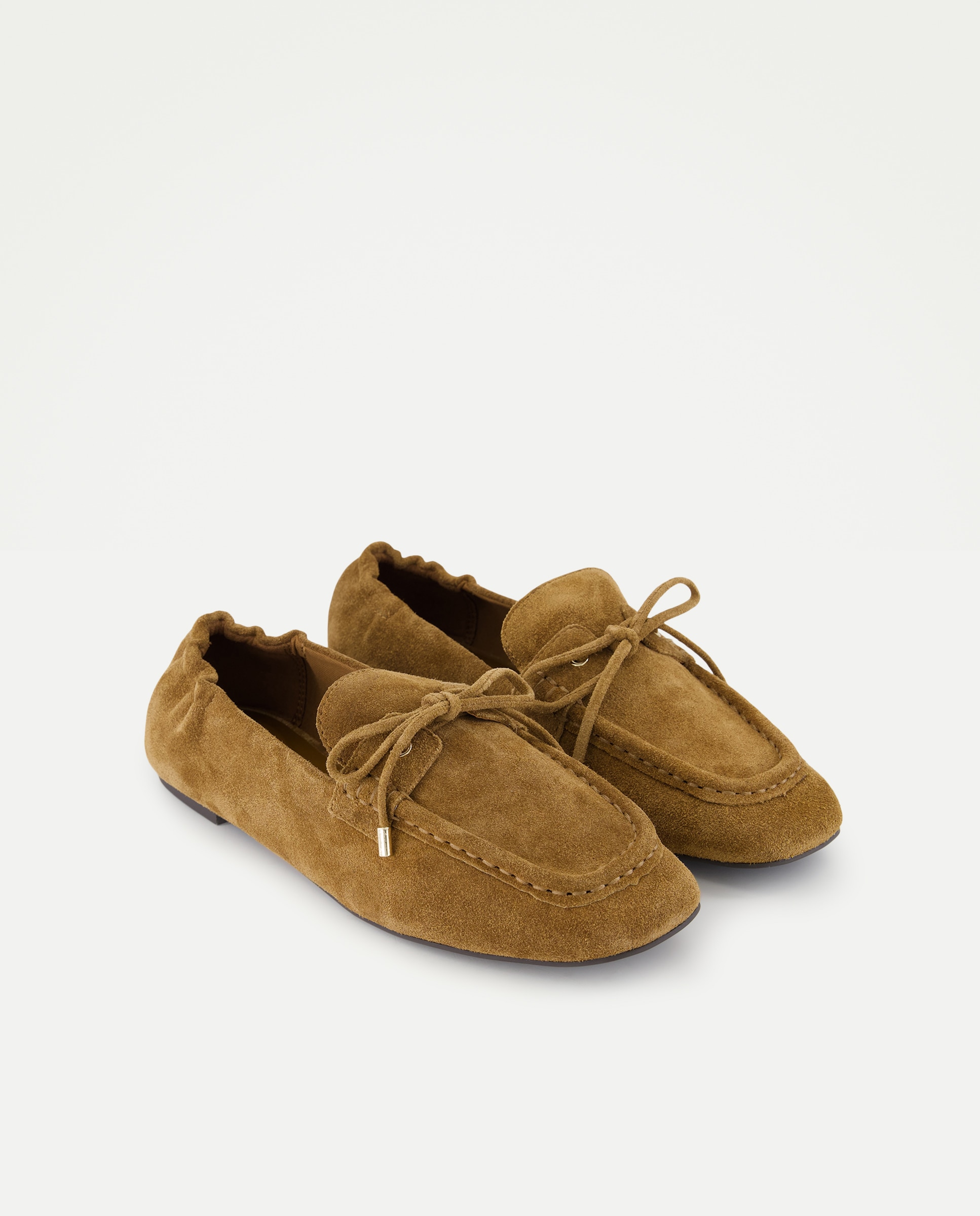 Sapatos Rasos Tipo Mocassins com Atacadores 730 Camel-2