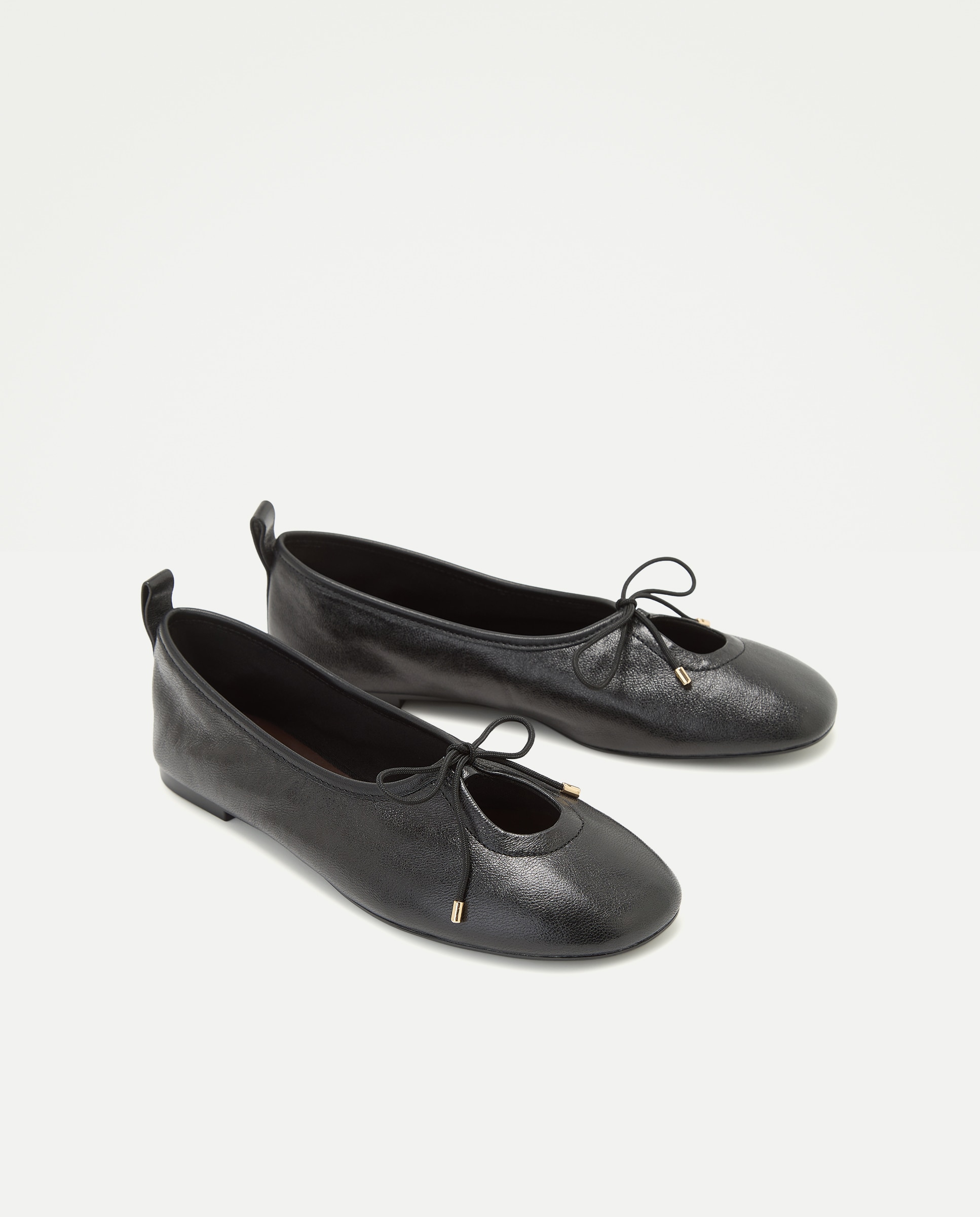 Zapato plano de mujer bailarina hueco lazo - Tintoretto - Negro Negro-2