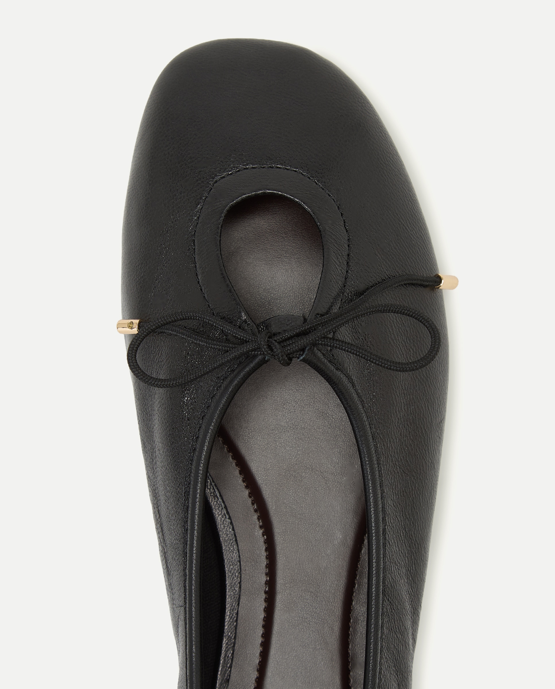 Zapato plano de mujer bailarina hueco lazo - Tintoretto - Negro Negro-4