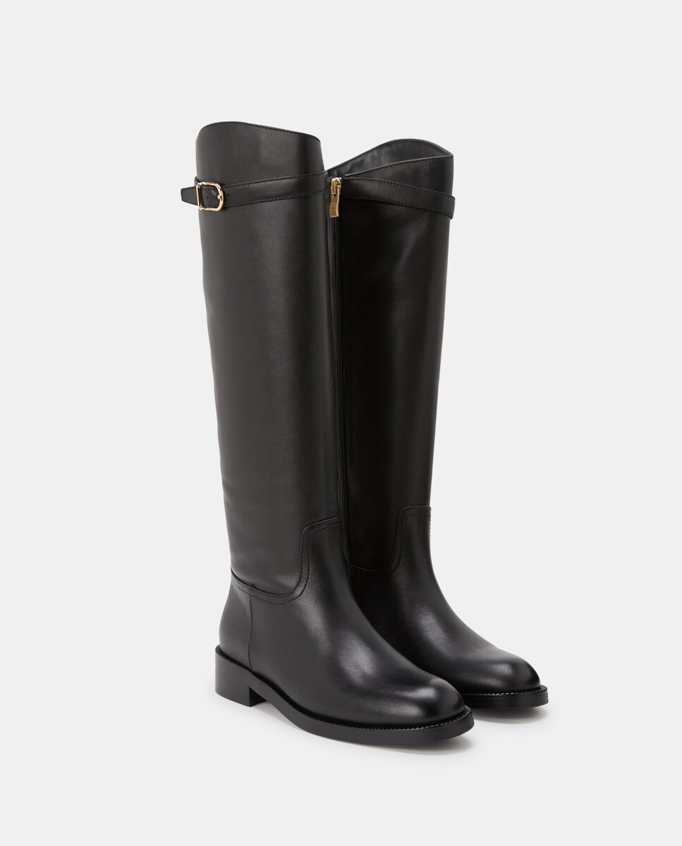 Botas Hípicas Rasas Preto-2